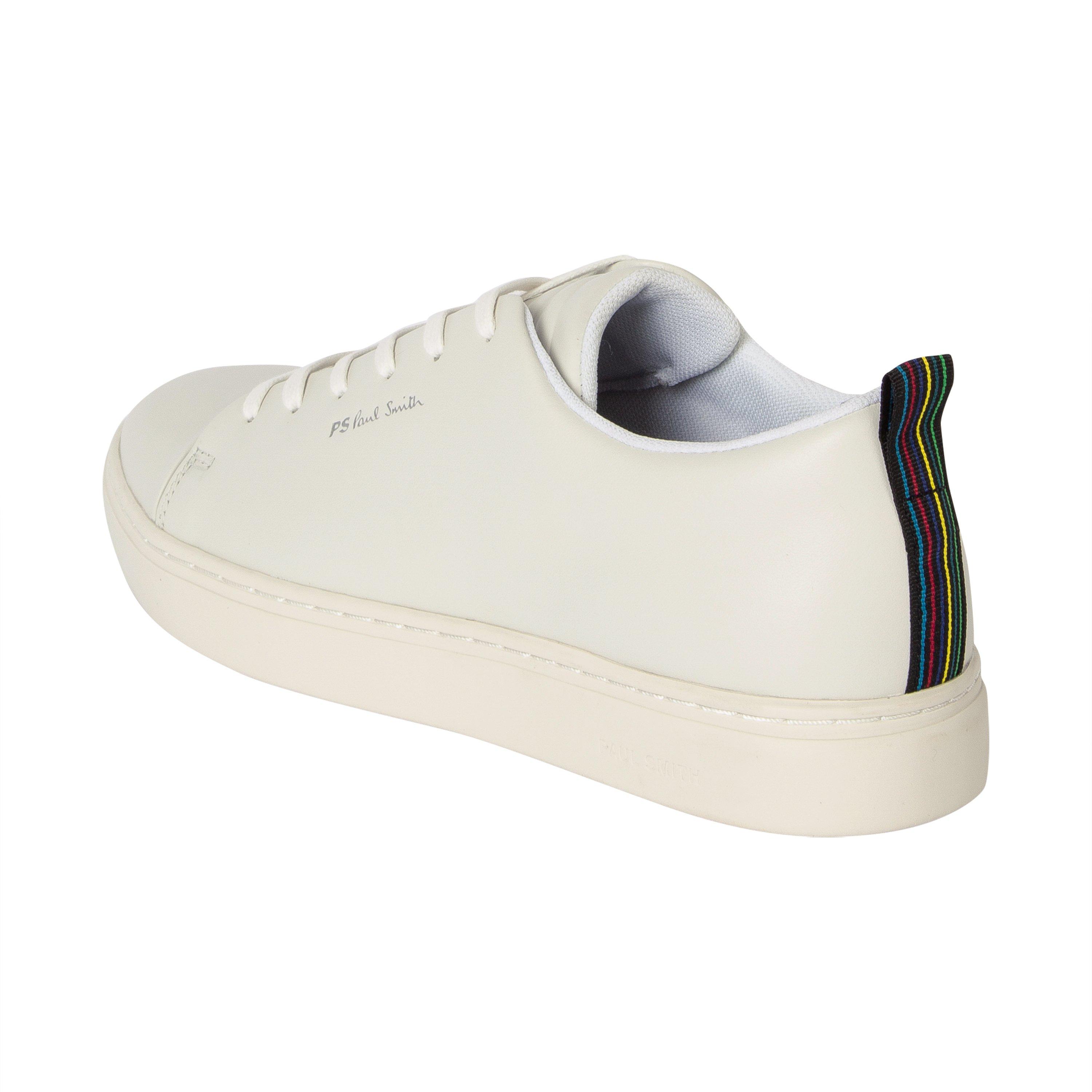 White 01 - PS Paul Smith - Men's Lee Leather Low-Top Trainers - 3