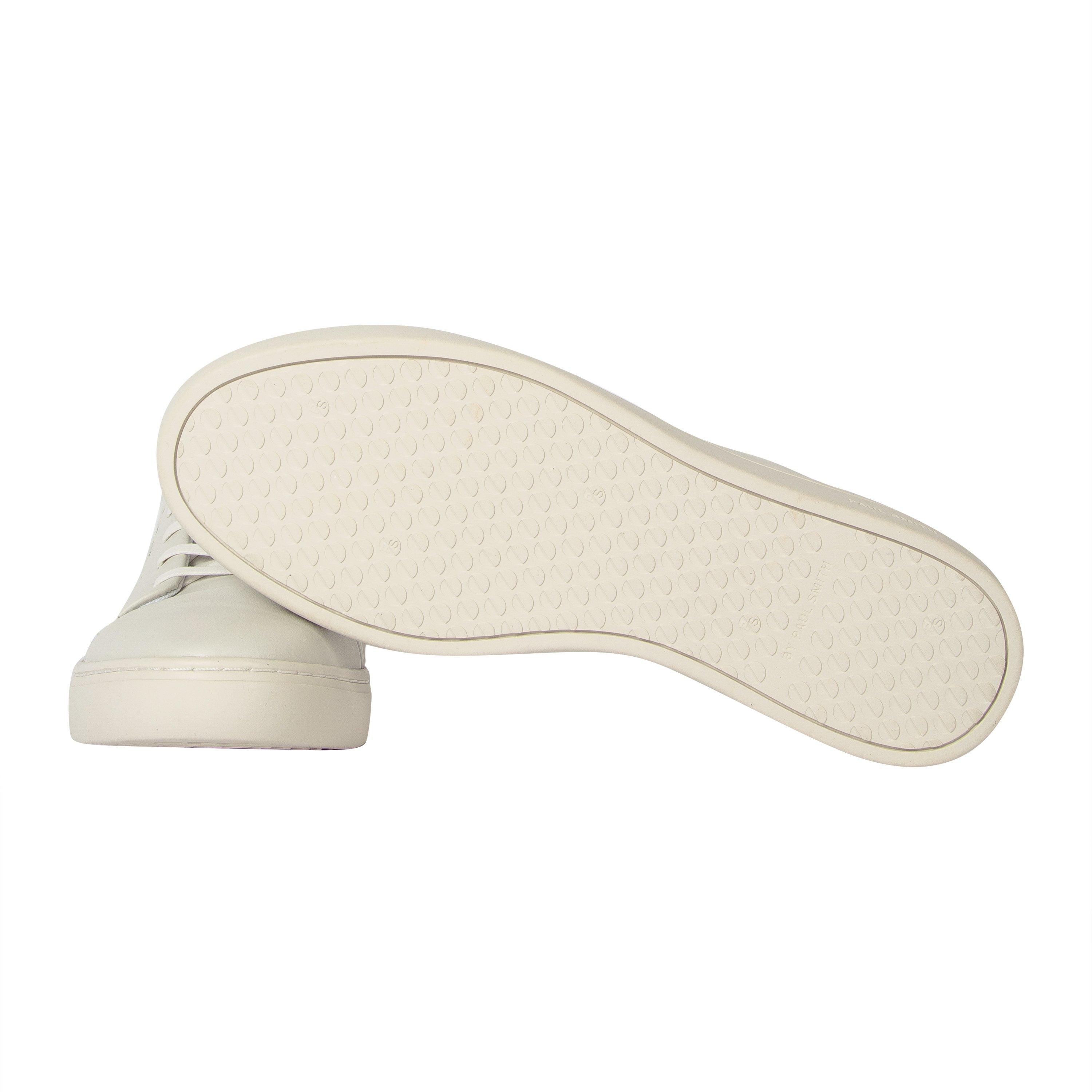 White 01 - PS Paul Smith - Men's Lee Leather Low-Top Trainers - 6