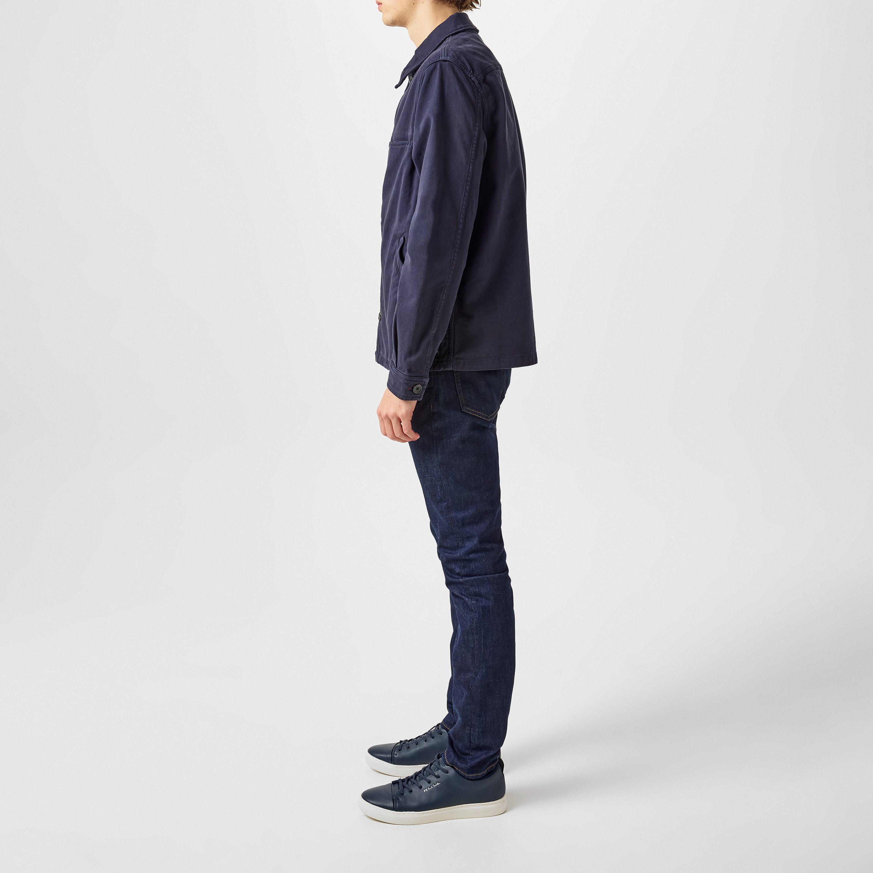 Navy 49 - PS Paul Smith - Men's Lee Leather Low-Top Trainers - 7