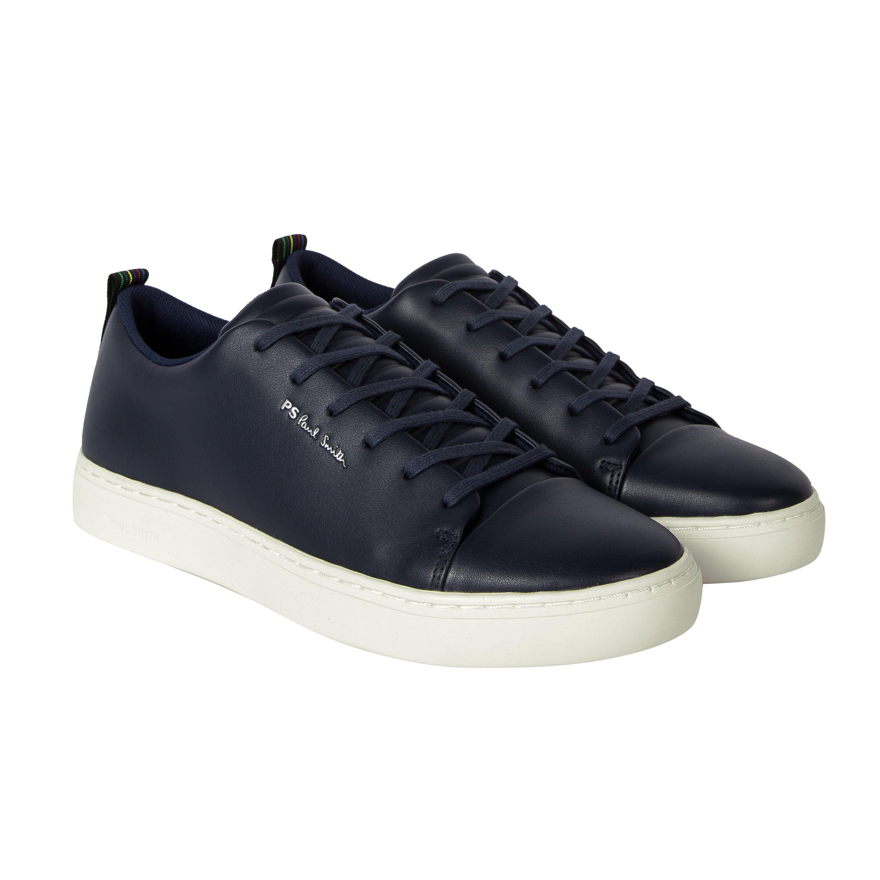 Navy 49 - PS Paul Smith - Men's Lee Leather Low-Top Trainers - 5