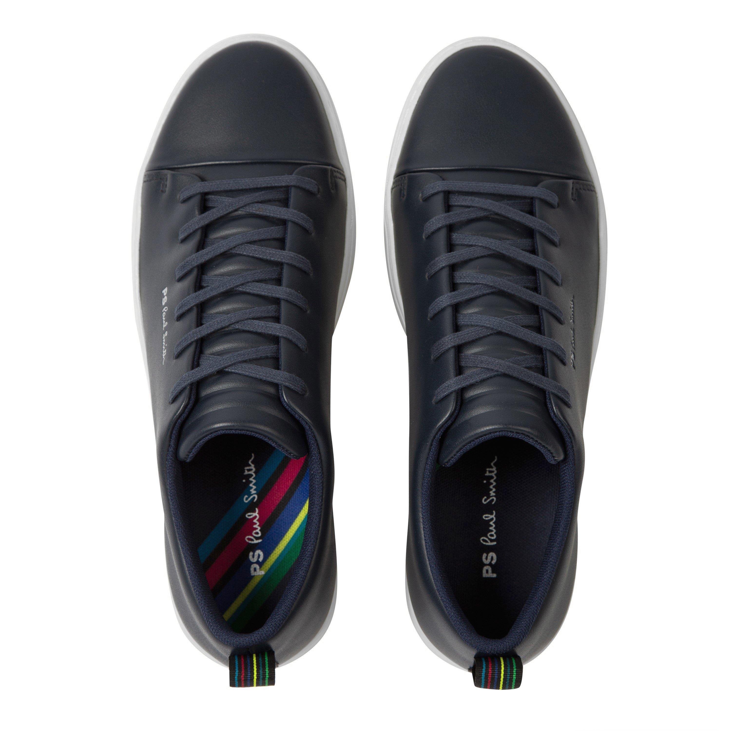 Navy 49 - PS Paul Smith - Men's Lee Leather Low-Top Trainers - 6