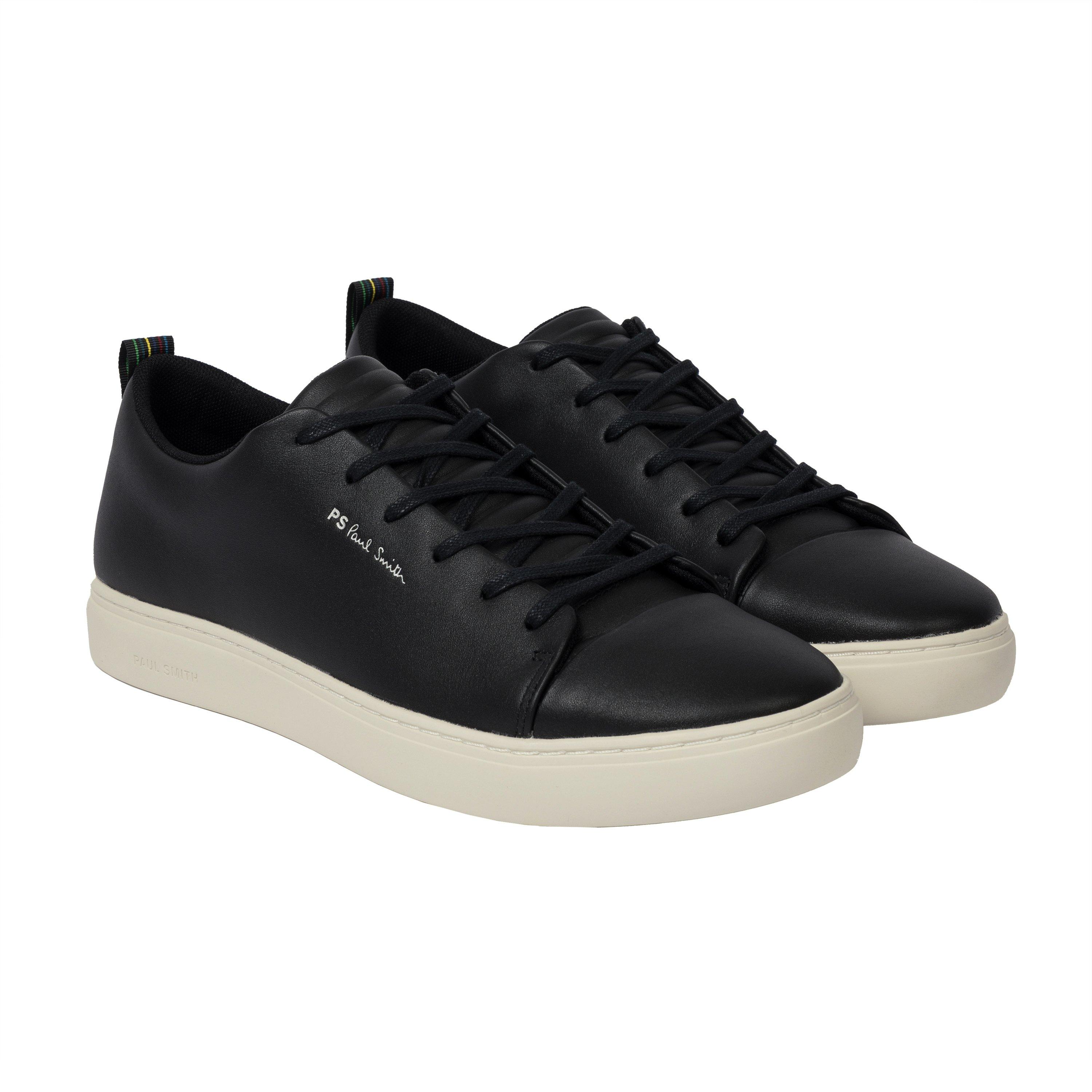 Blk/Wht 79 - PS Paul Smith - Men's Lee Leather Low-Top Trainers - 3