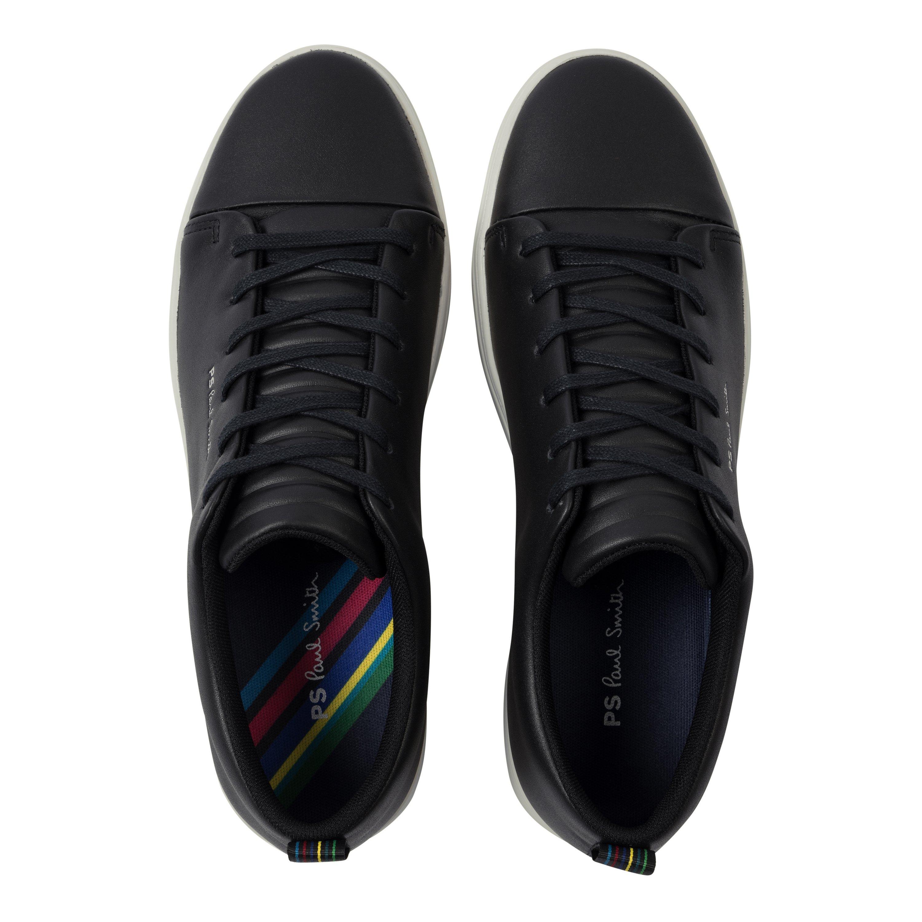 Blk/Wht 79 - PS Paul Smith - Men's Lee Leather Low-Top Trainers - 5