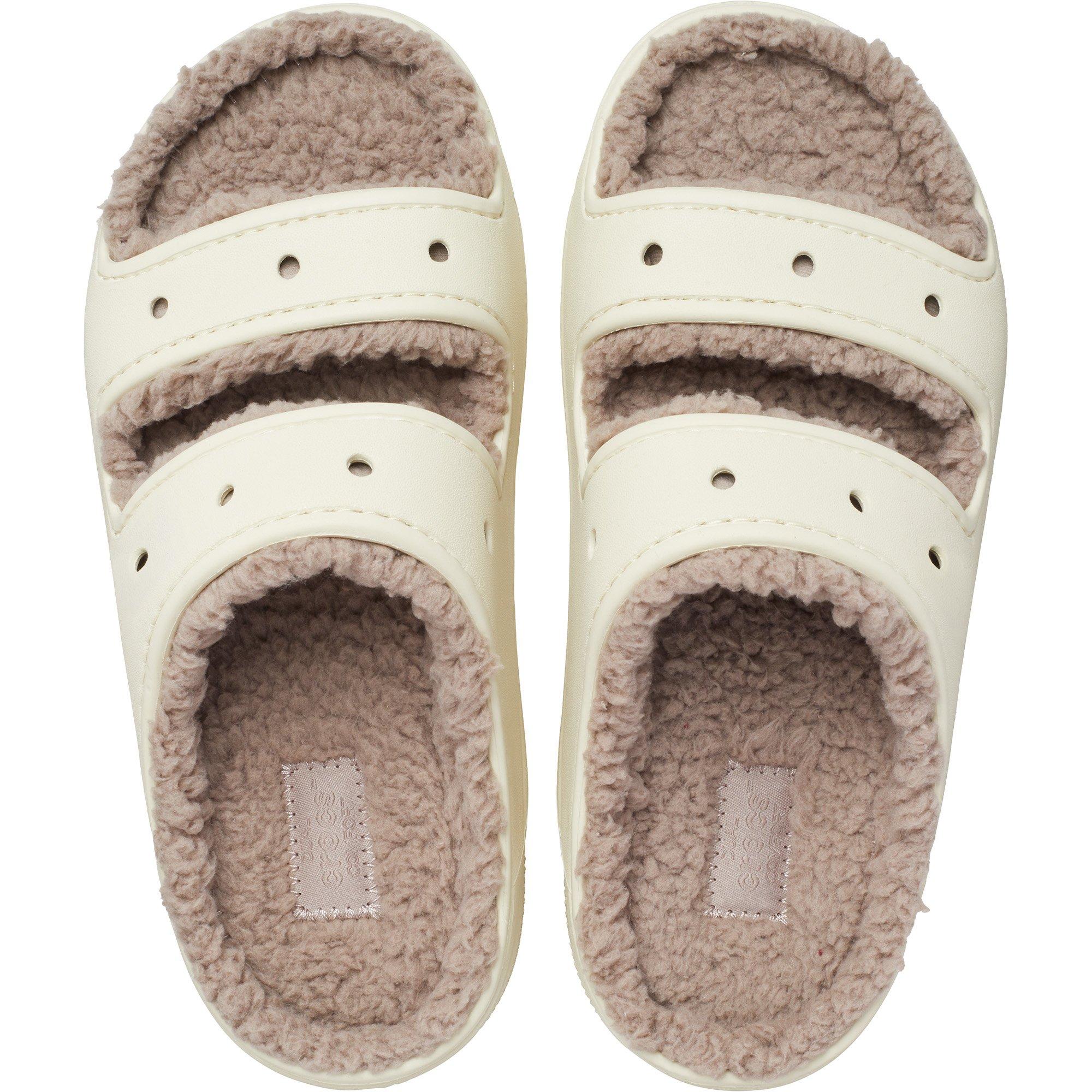 Bone - Crocs - Women's Classic Cozzzy Flatform Sandals - 7