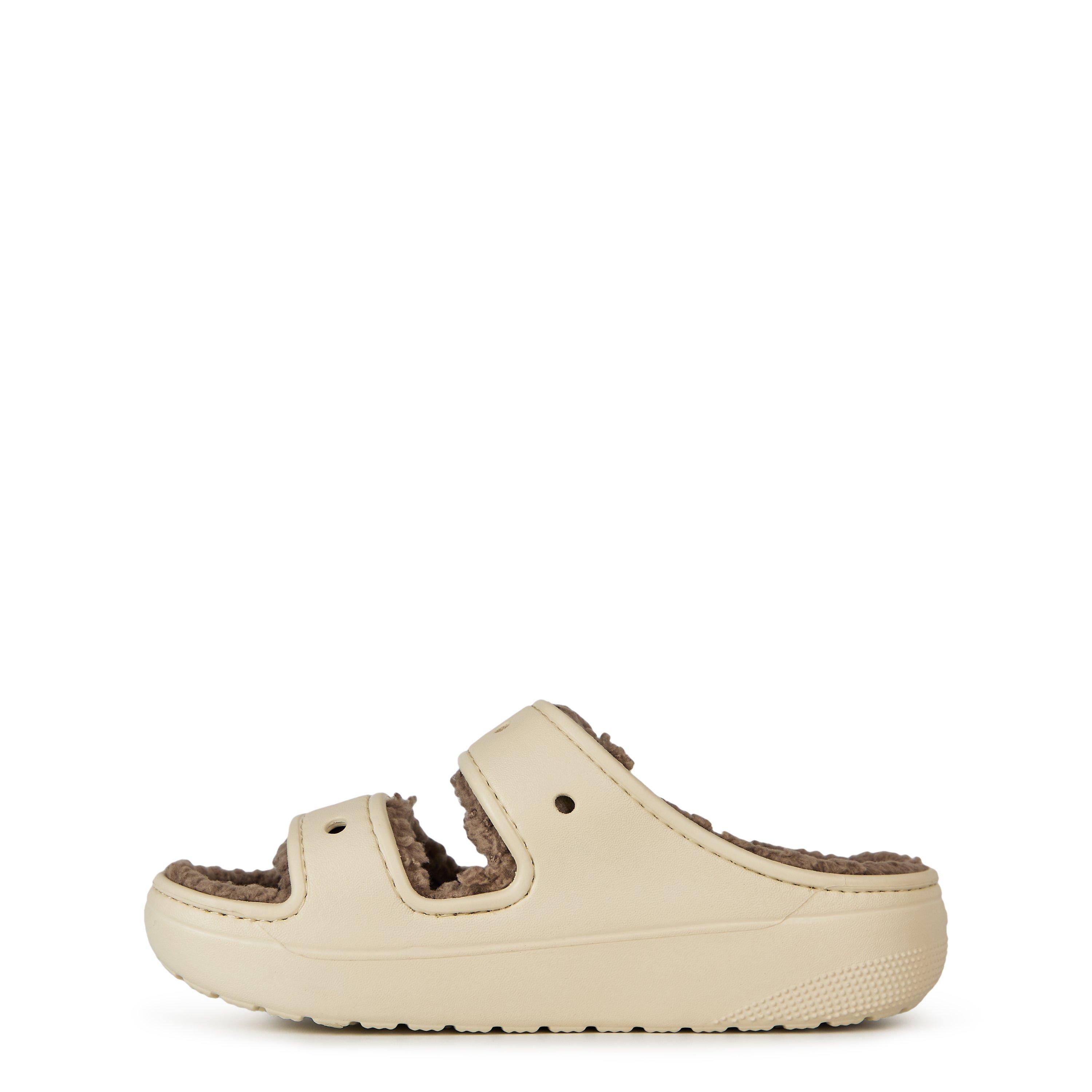 Bone - Crocs - Women's Classic Cozzzy Flatform Sandals - 2