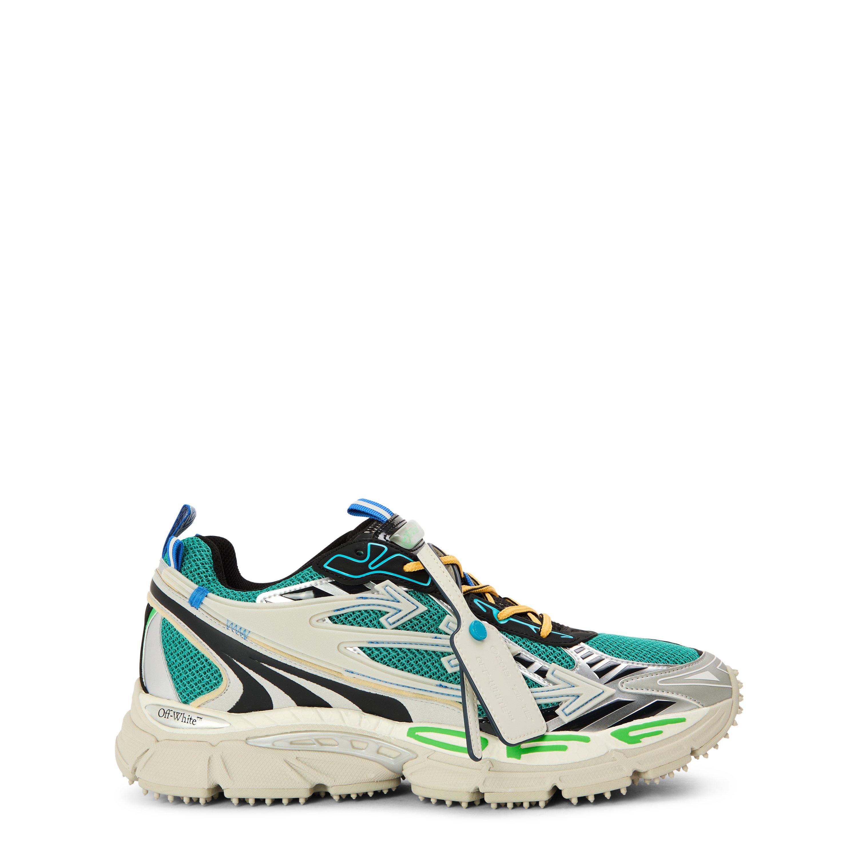 Off White Men's Be Right Back Low-Top Trainers - Grey/Dark Green - Size 9 (43)
