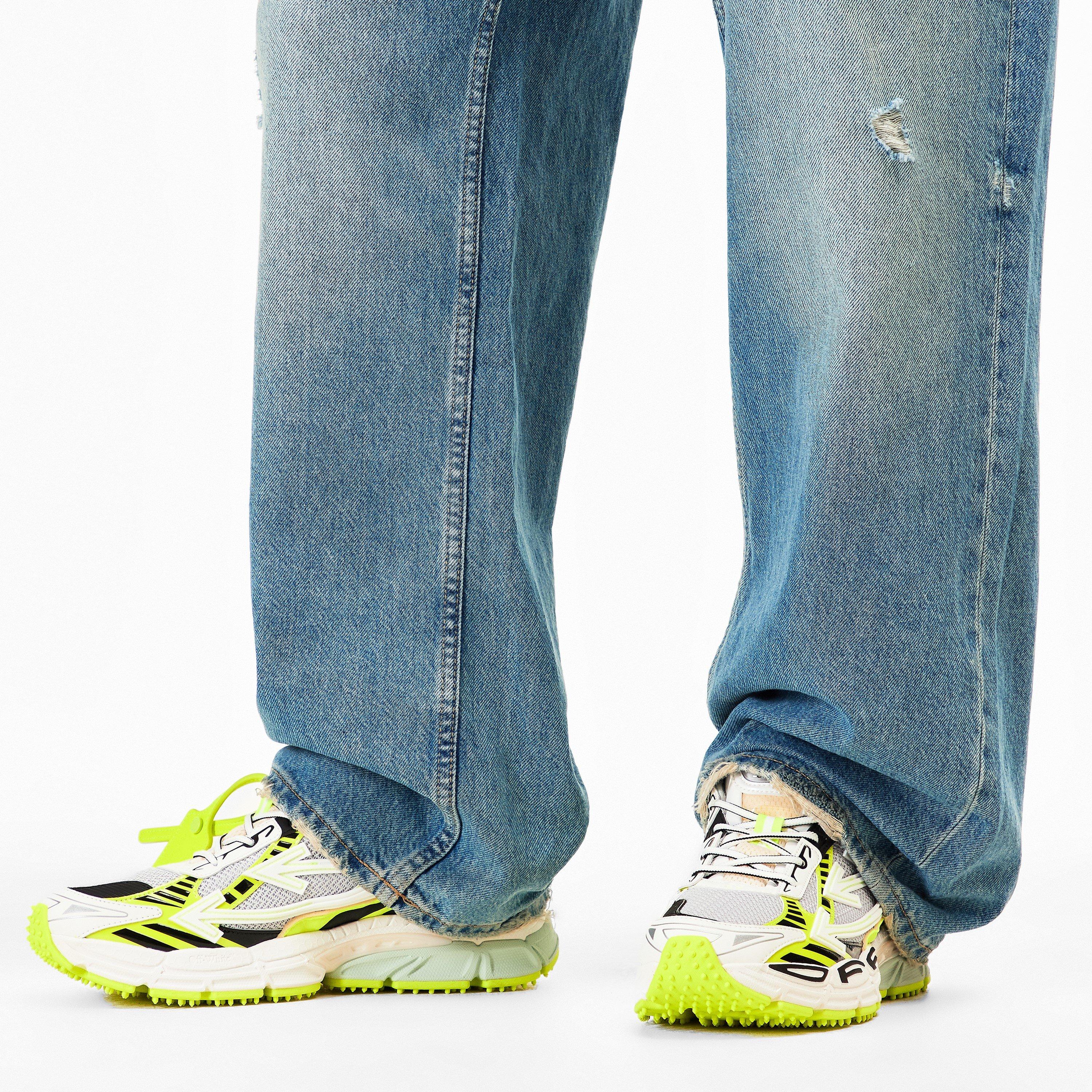 Wht/Yellow Fluo - Off White - Men's Be Right Back Low-Top Trainers - 3