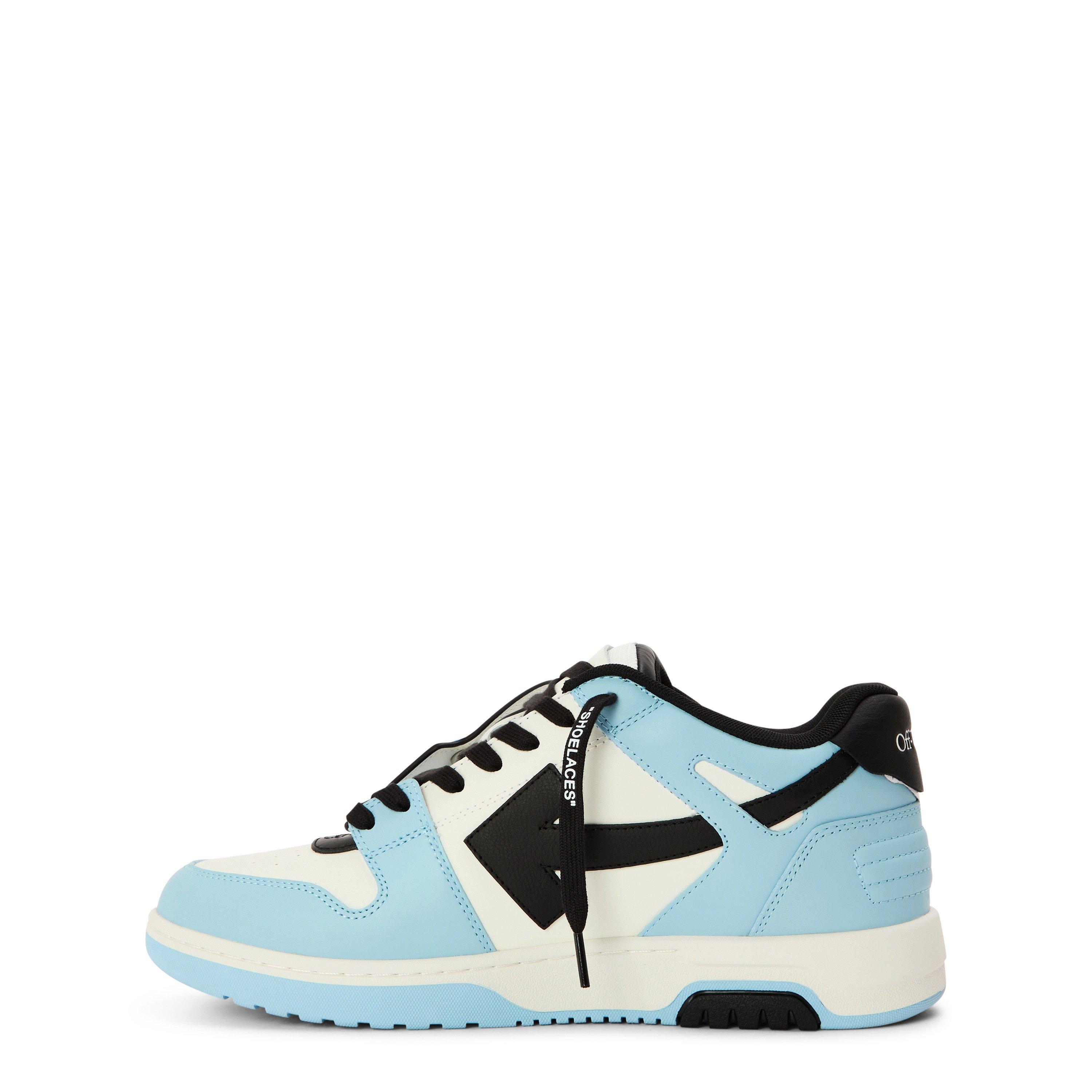 LightBlue/Black - Off White - Men's Outofoffice Calf Leather Low-Top Trainers - 2