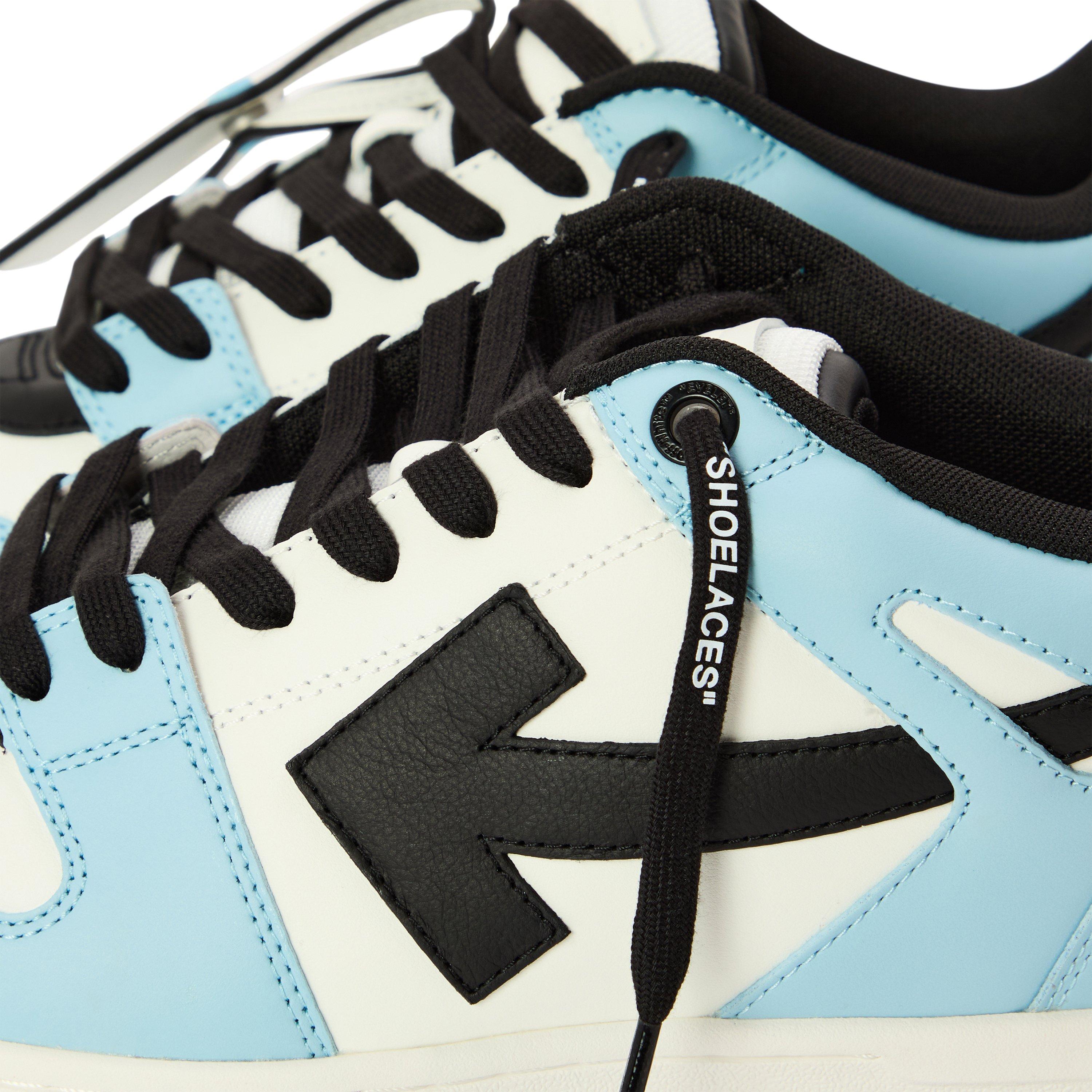 LightBlue/Black - Off White - Men's Outofoffice Calf Leather Low-Top Trainers - 3