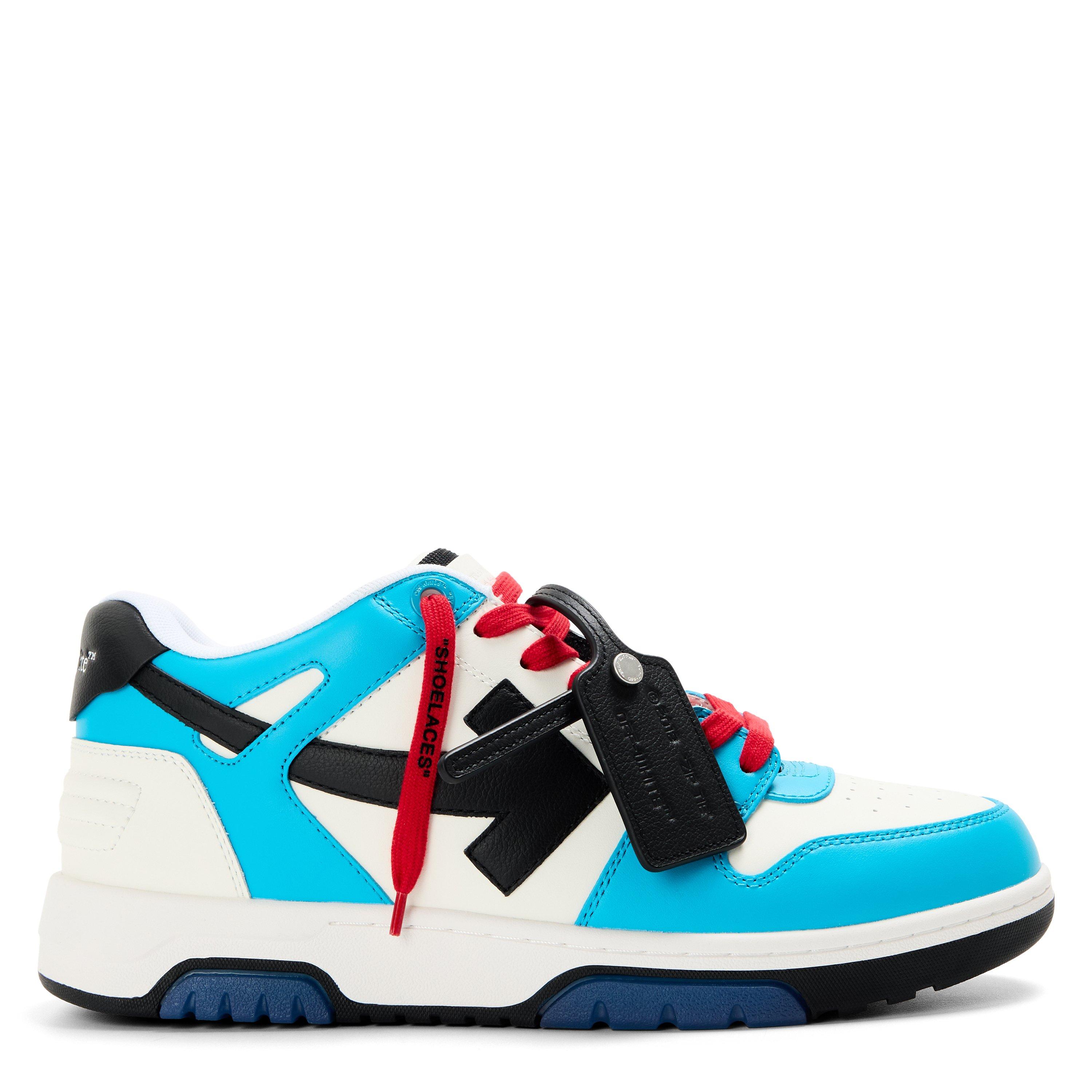 Off White Men's Outofoffice Calf Leather Low-Top Trainers - Blue/Black - Size 7 (41)