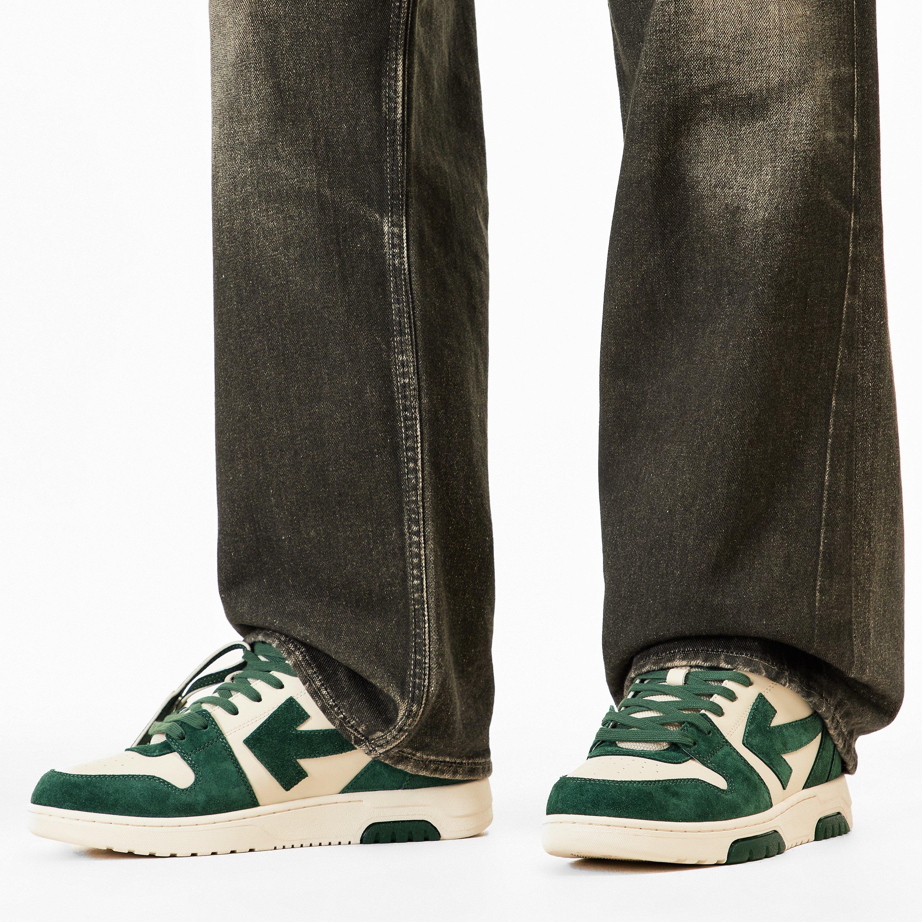 Jet Green/Ecru - Off White - Men's Outofoffice Low-Top Trainers - 3