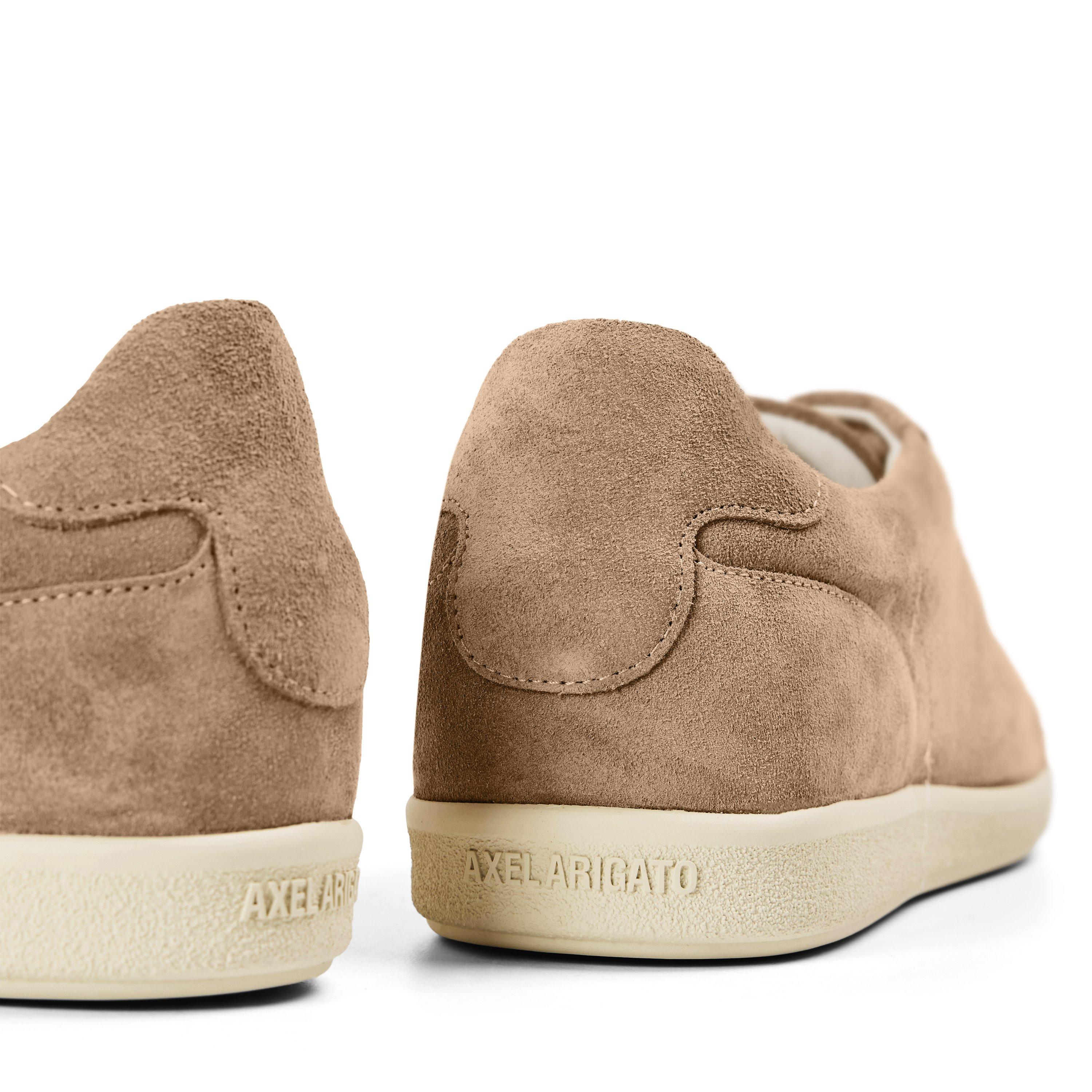 Tan/Off White - Axel Arigato - Men's Zane Suede Low-Top Trainers - 3