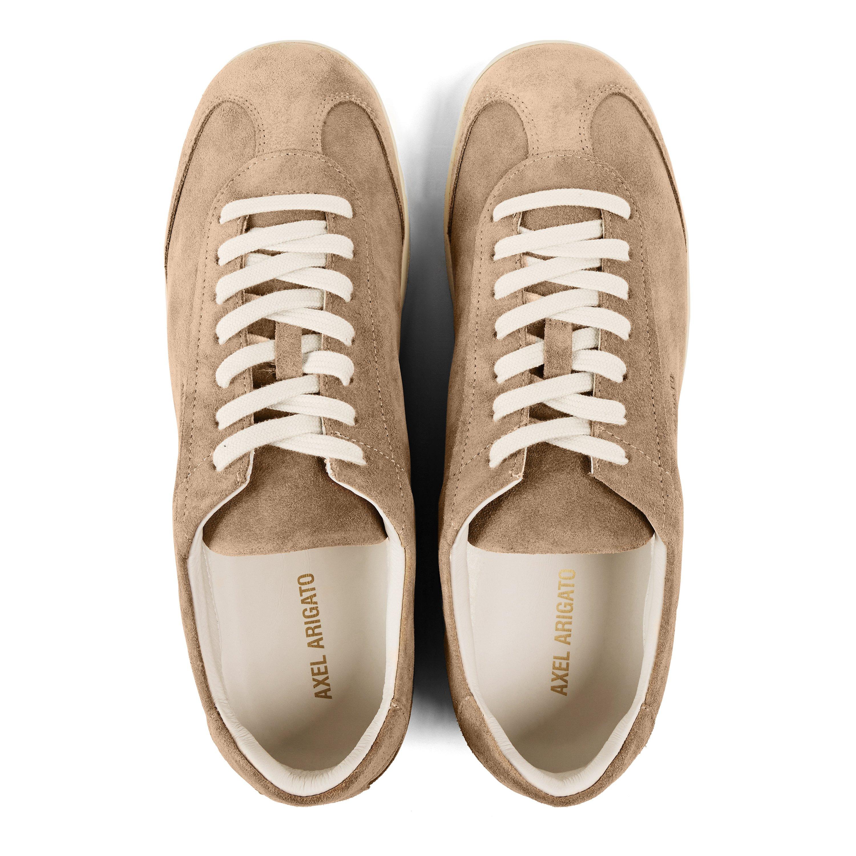 Tan/Off White - Axel Arigato - Men's Zane Suede Low-Top Trainers - 4
