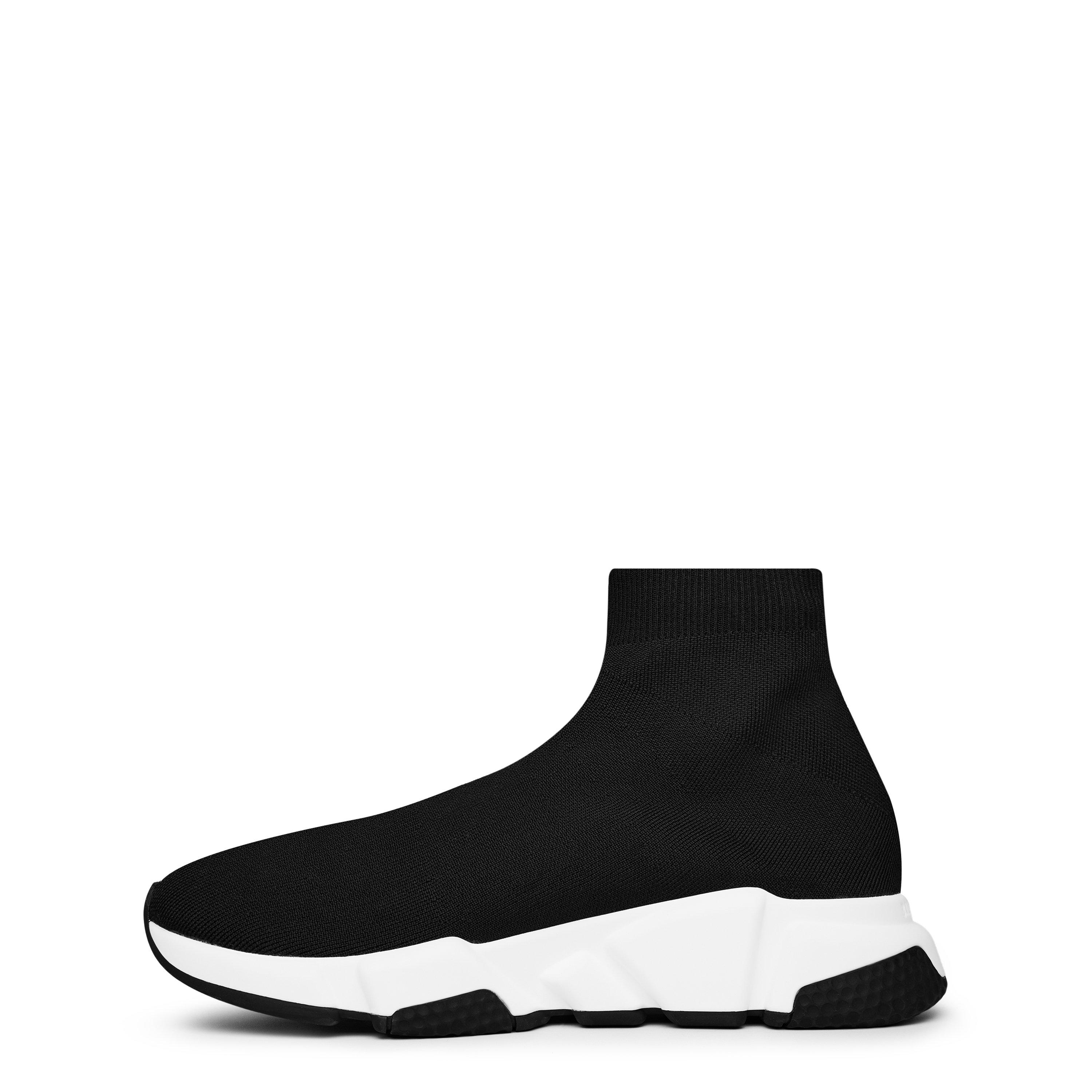 Black/White - Balenciaga - Speed Sock Trainers - 3