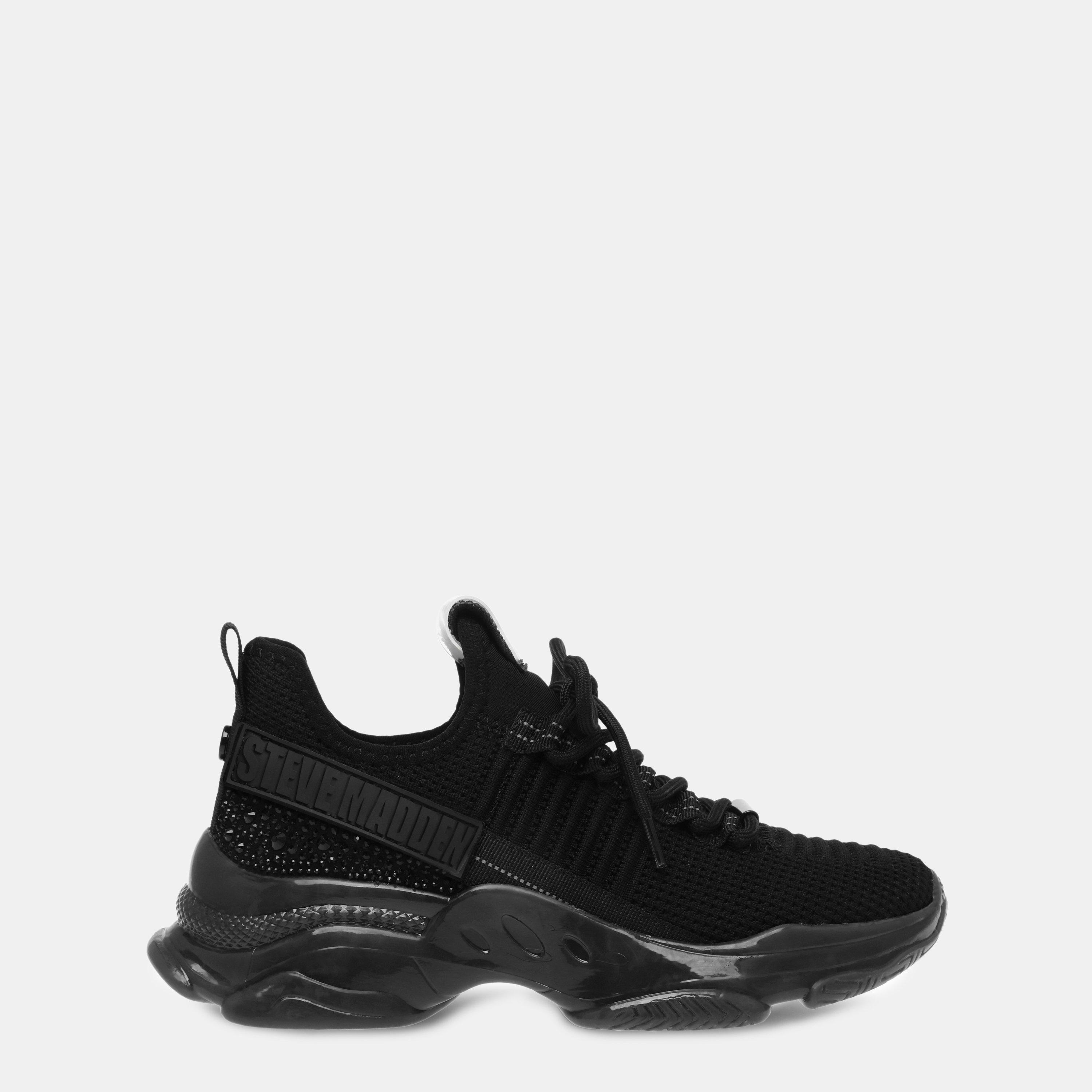 Steve Madden Women's Maxilla Low-Top Runners - Black - 4 (37)