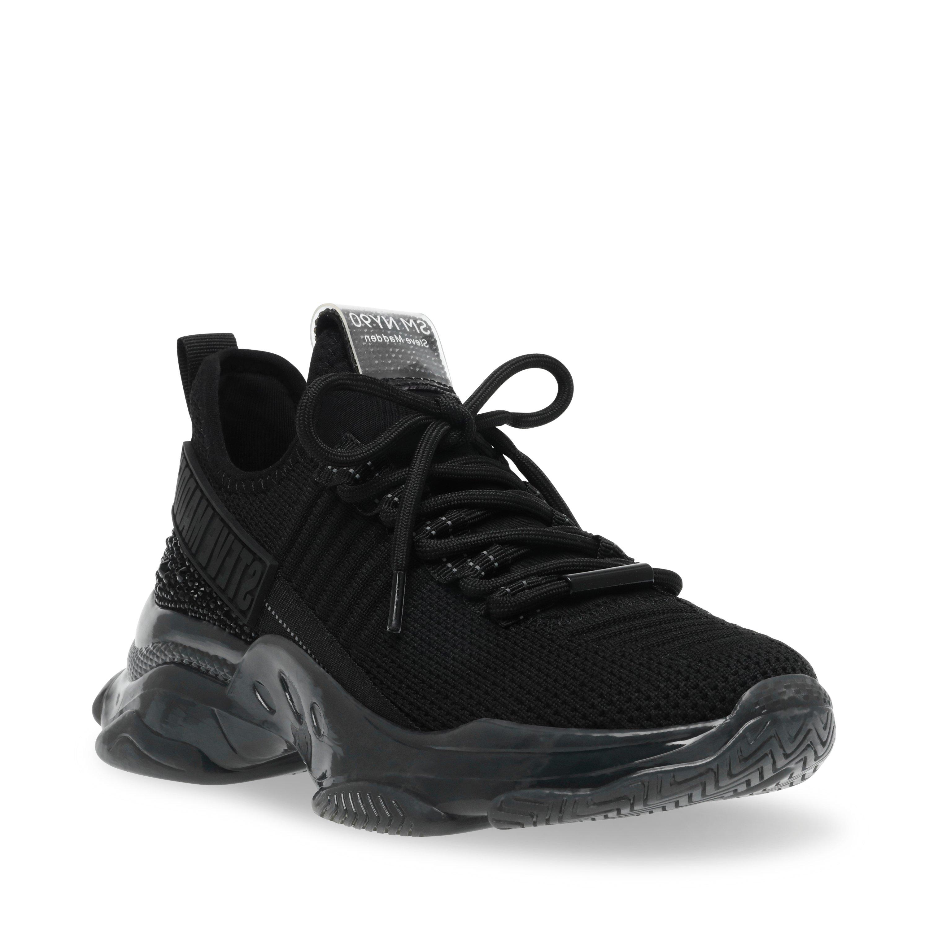 Schwarz - Steve Madden - Women's Maxilla Low-Top Runners - 4