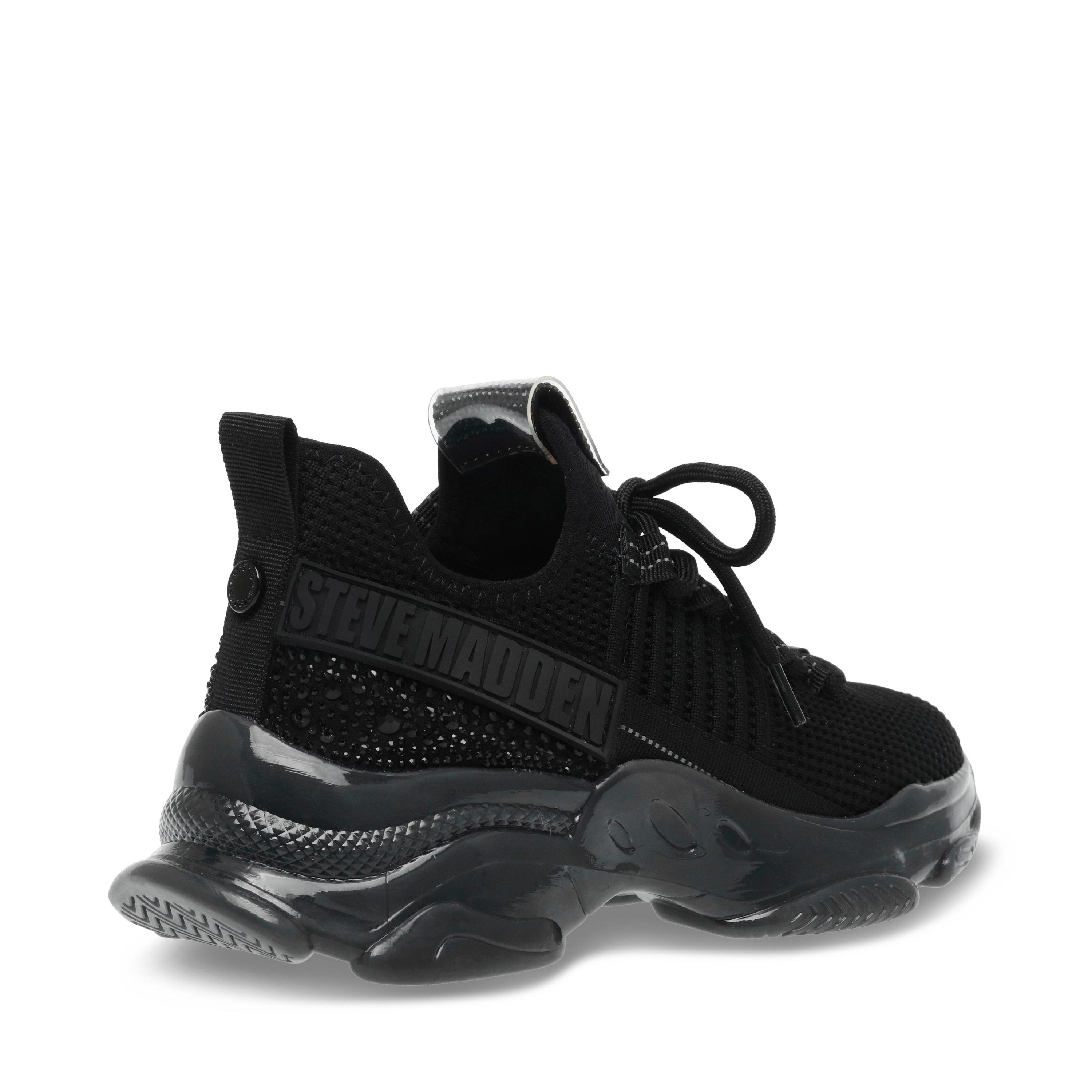 Schwarz - Steve Madden - Women's Maxilla Low-Top Runners - 5