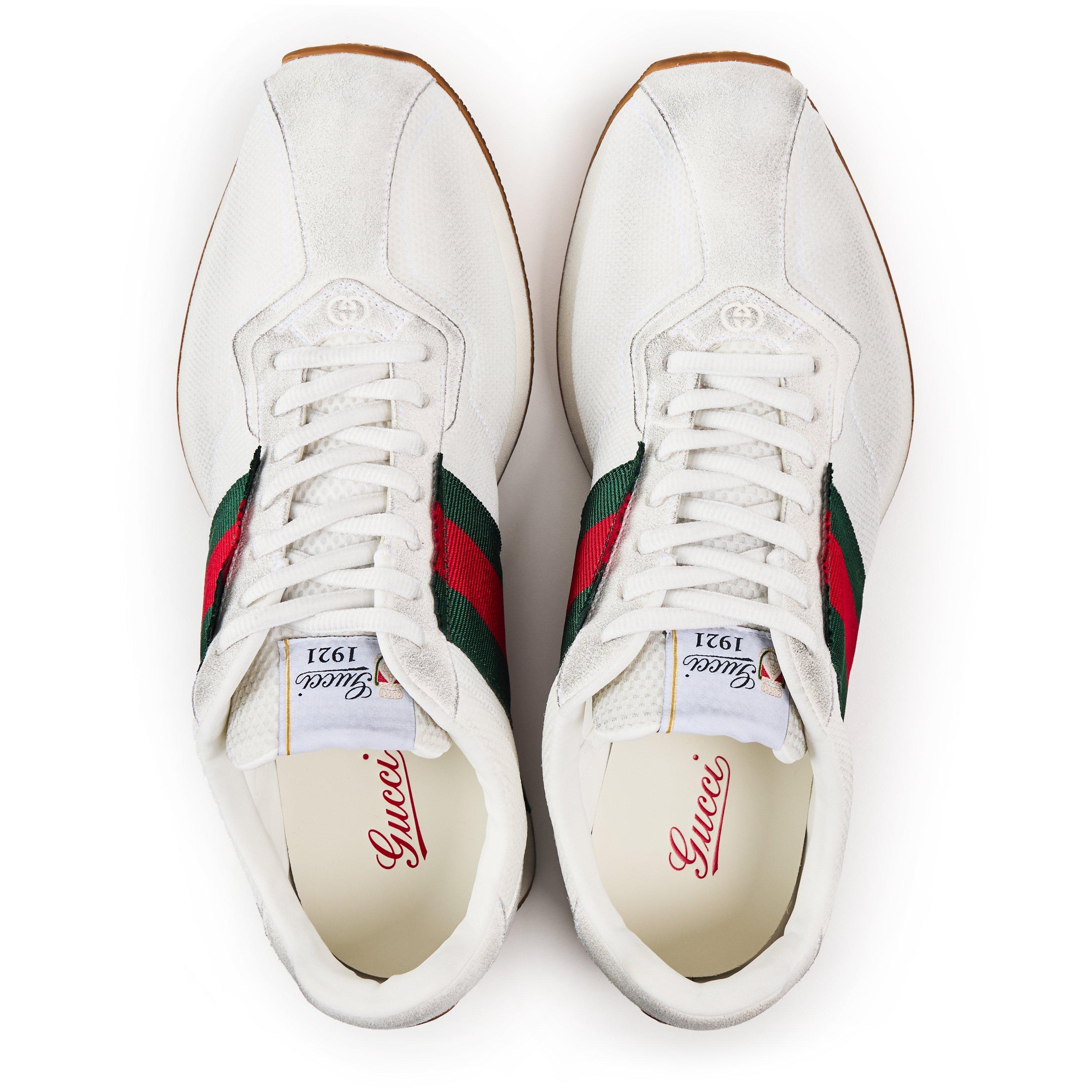 White/GRG - Gucci - Men's Legacy Sneaker Low-Top Trainers - 4