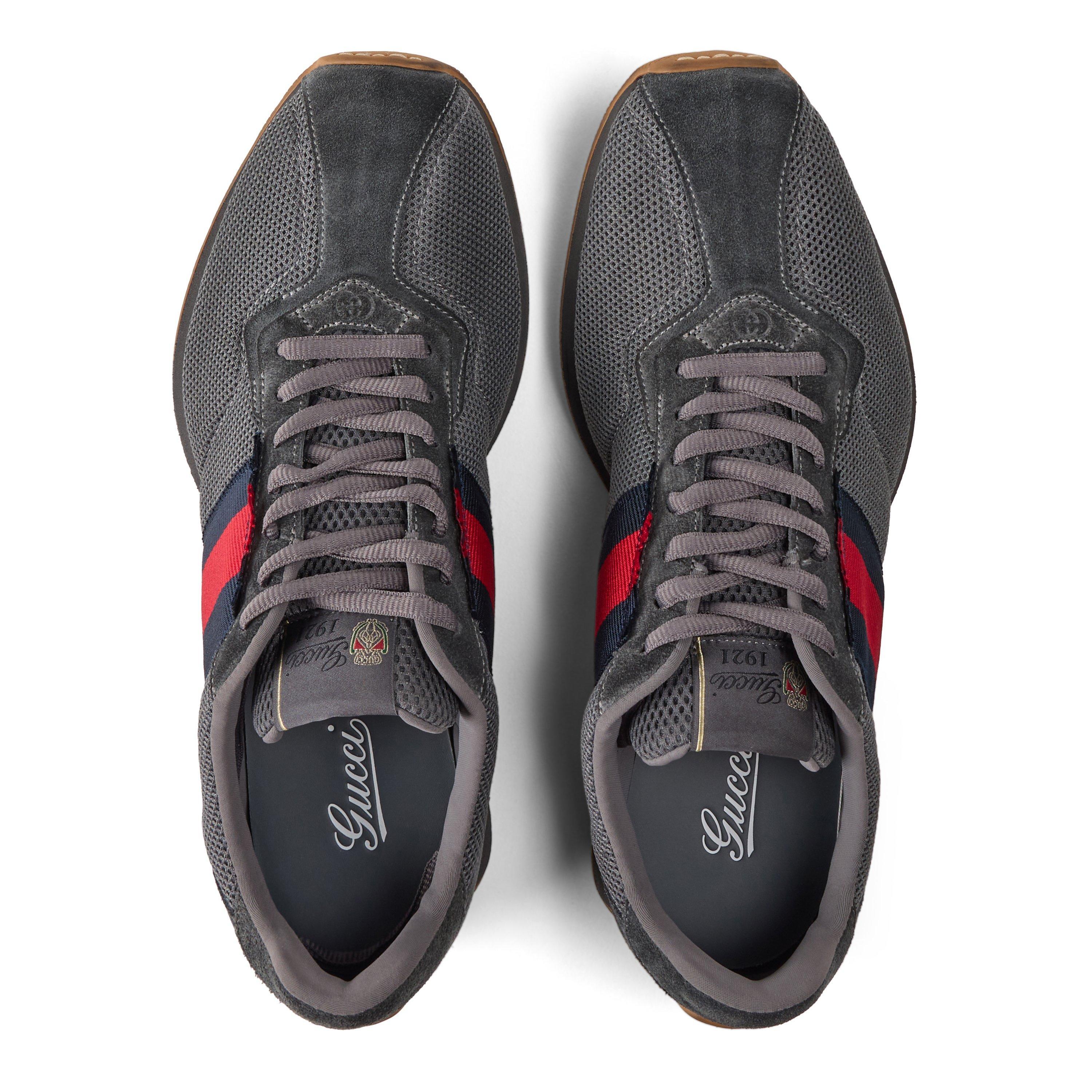 Grey/BRB - Gucci - Men's Legacy Sneaker Low-Top Trainers - 4