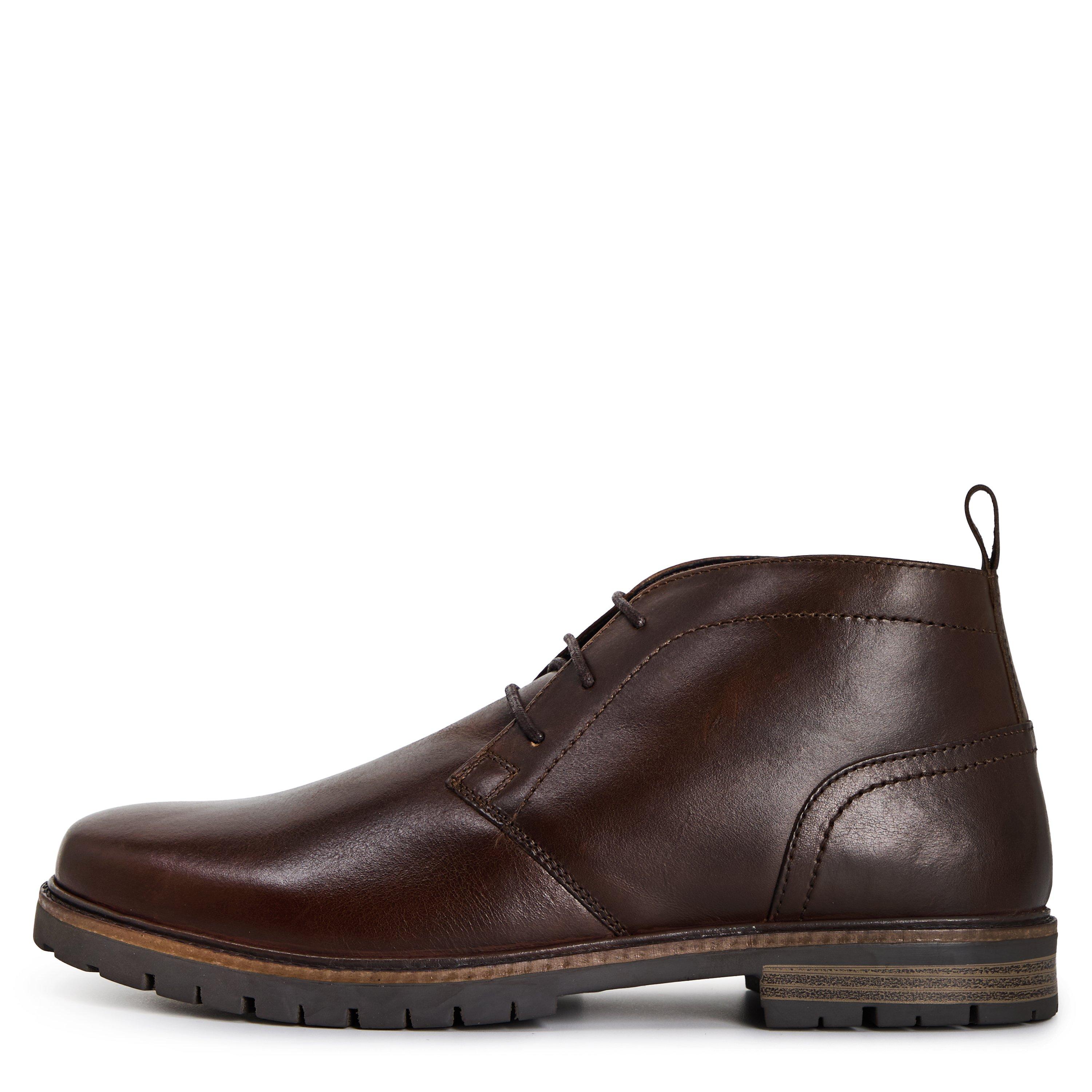 Dk Brown Lthr - Dune London - Men's Clydell Leather Chukka Boots - 2