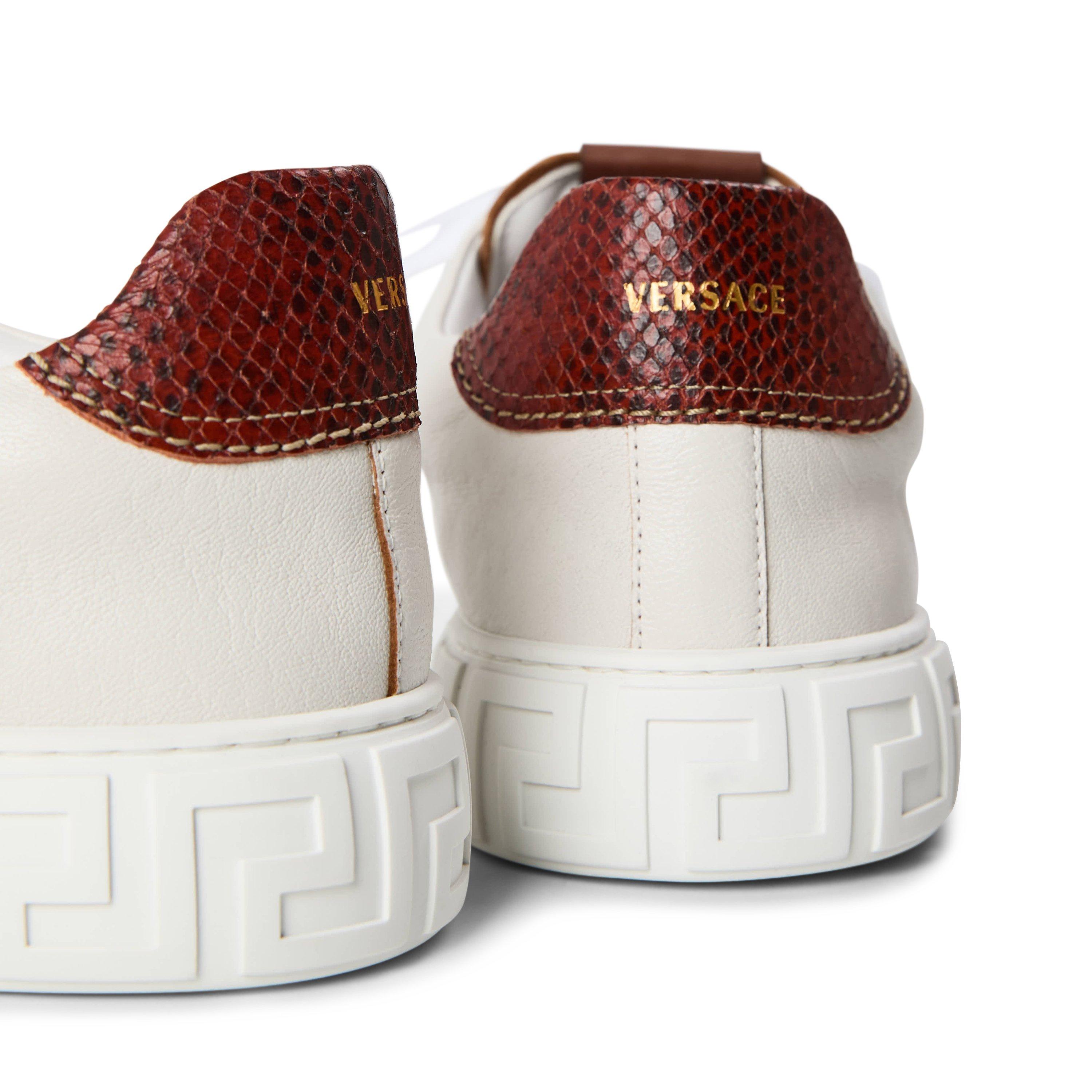Wht/Rust/Oak - Versace - Versace Greca Trnr Sn63 - 3