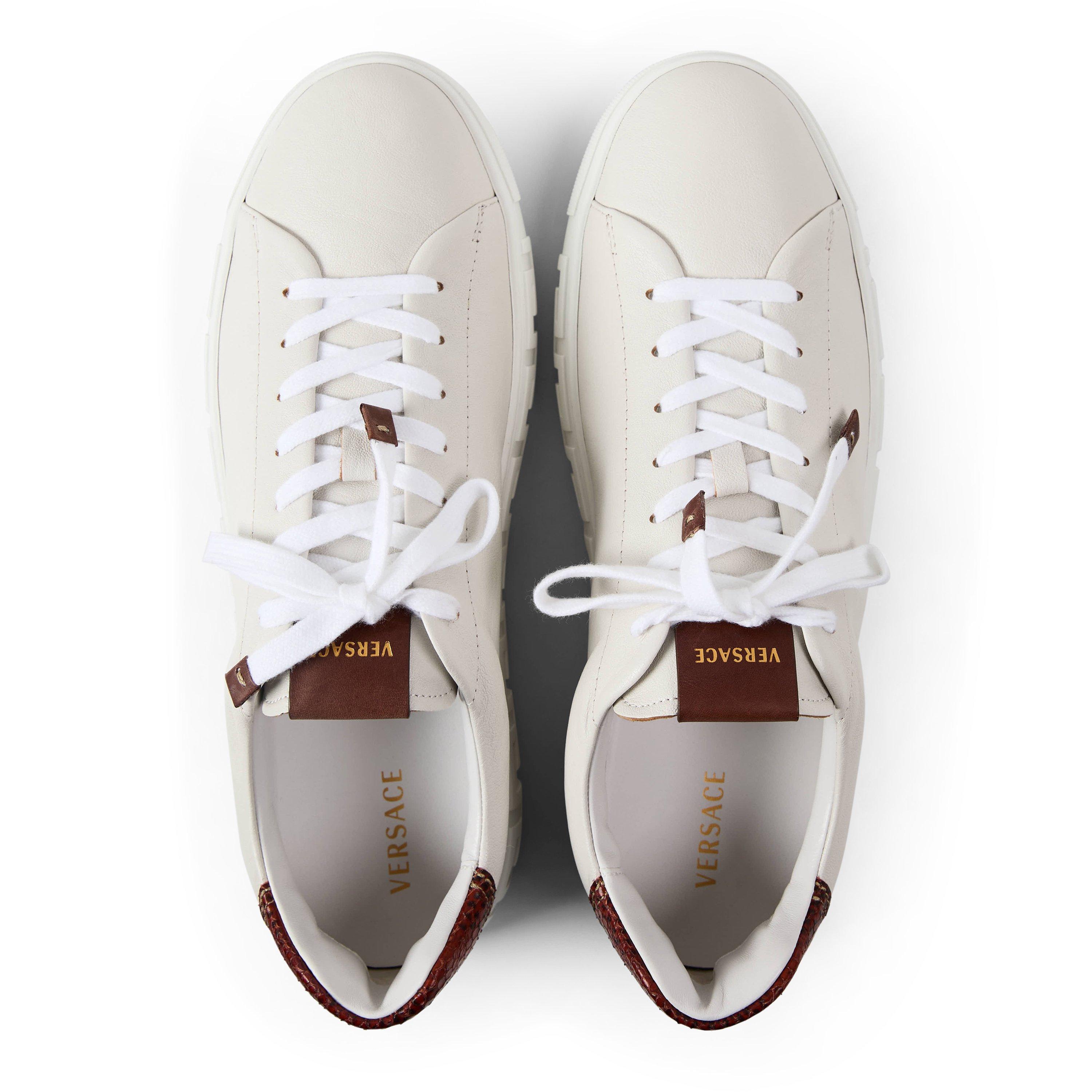 Wht/Rust/Oak - Versace - Versace Greca Trnr Sn63 - 4