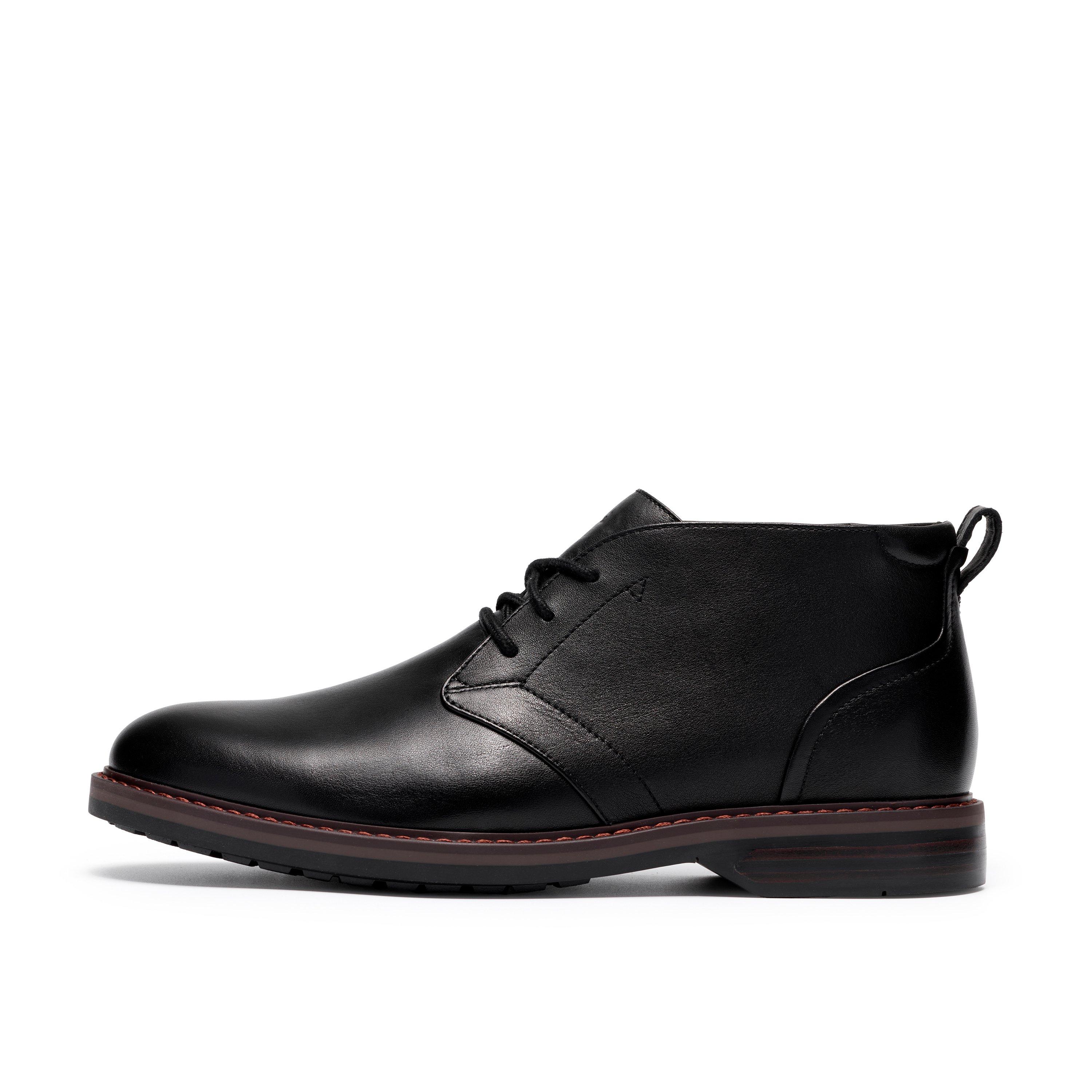 Black Leather - Clarks - Men's Aldwin 2 Leather Waterproof Chukka Boots - 2