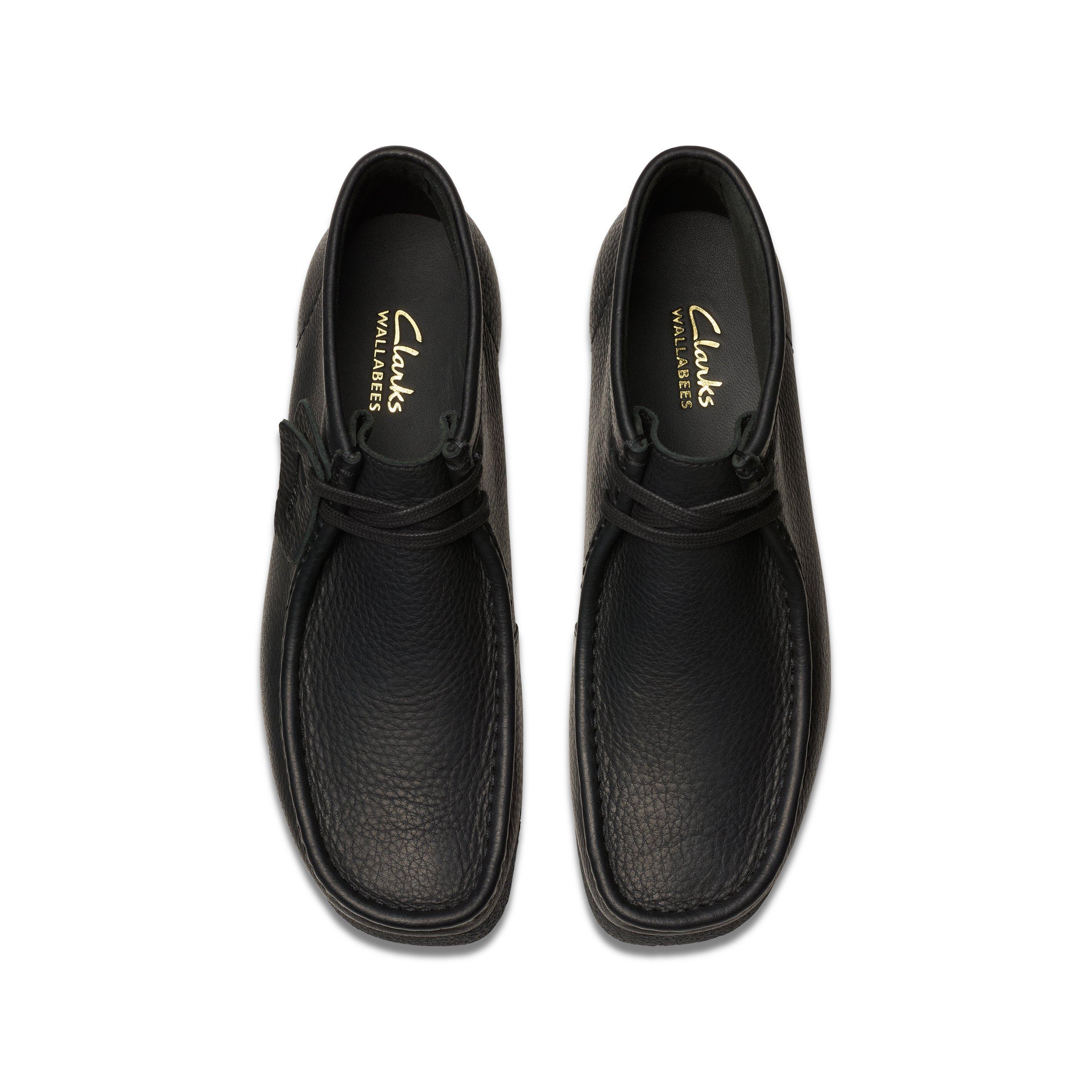 Black Leather - Clarks - Clarks Wallabee Evo Sn64 - 6