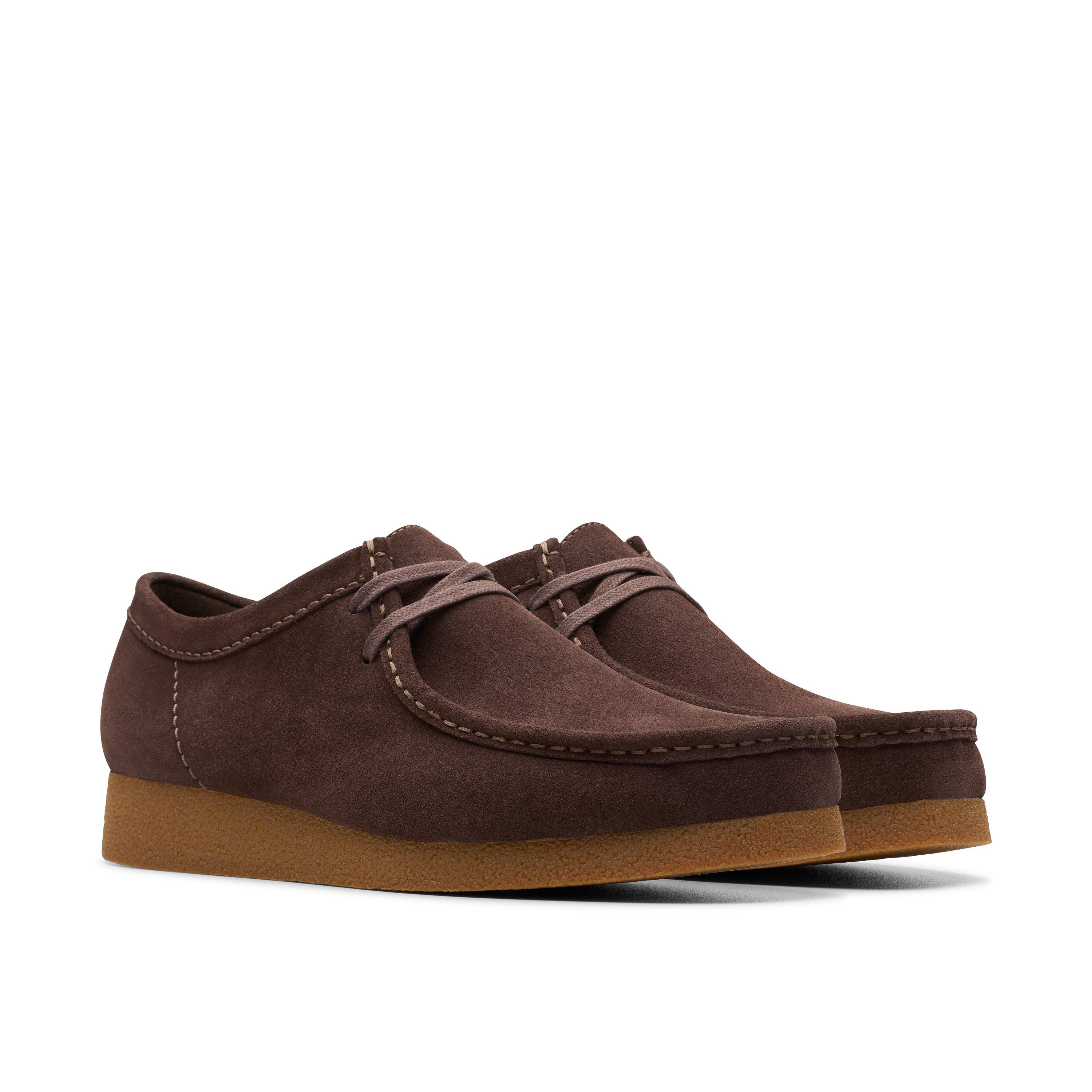 Dark Brown - Clarks - Men's Wallabee EVO Moc-Toe Shoes - 4