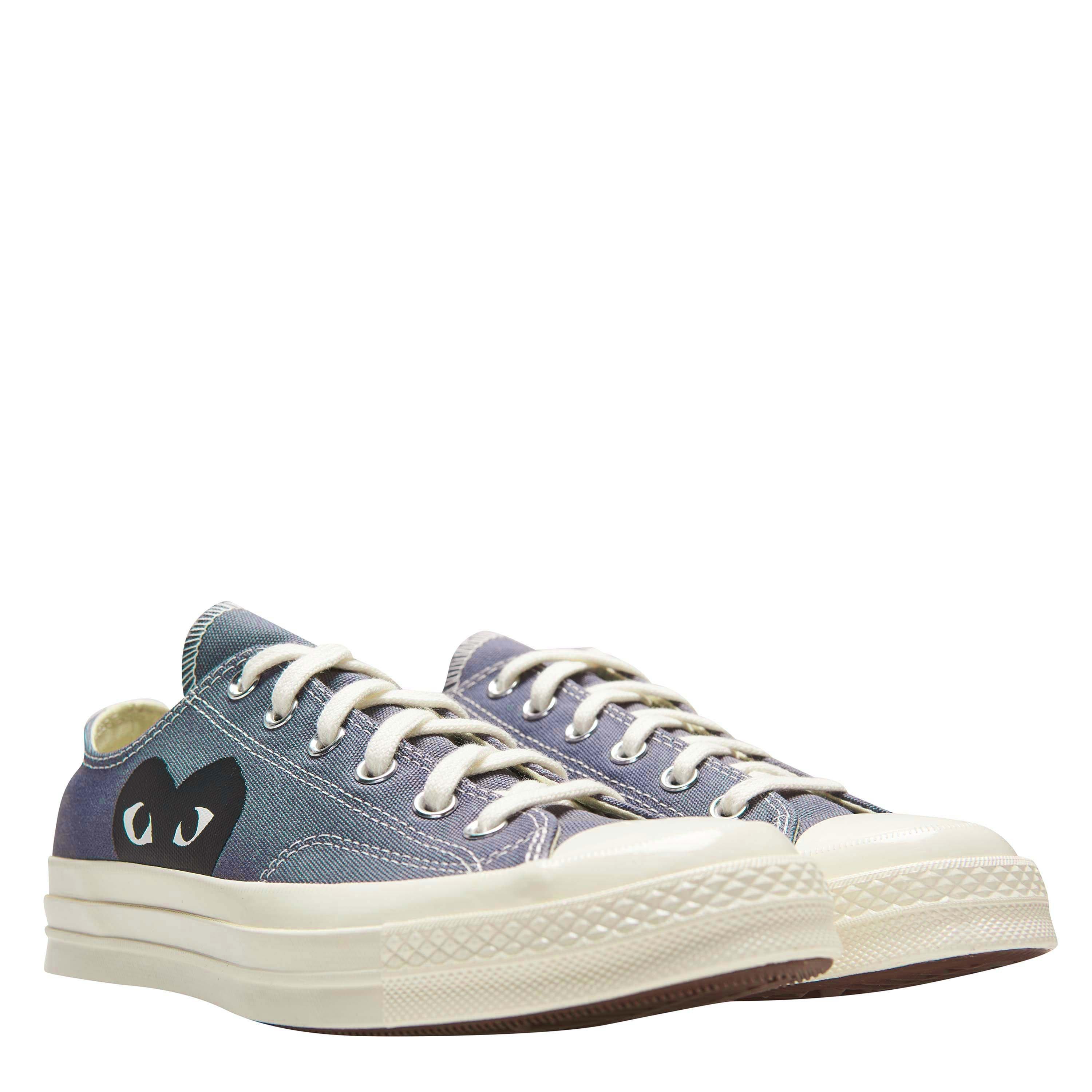 Grey 1 - Comme des Garcons PLAY - X Converse Large Peeping Heart Chuck Taylor 70 Trainers - 5