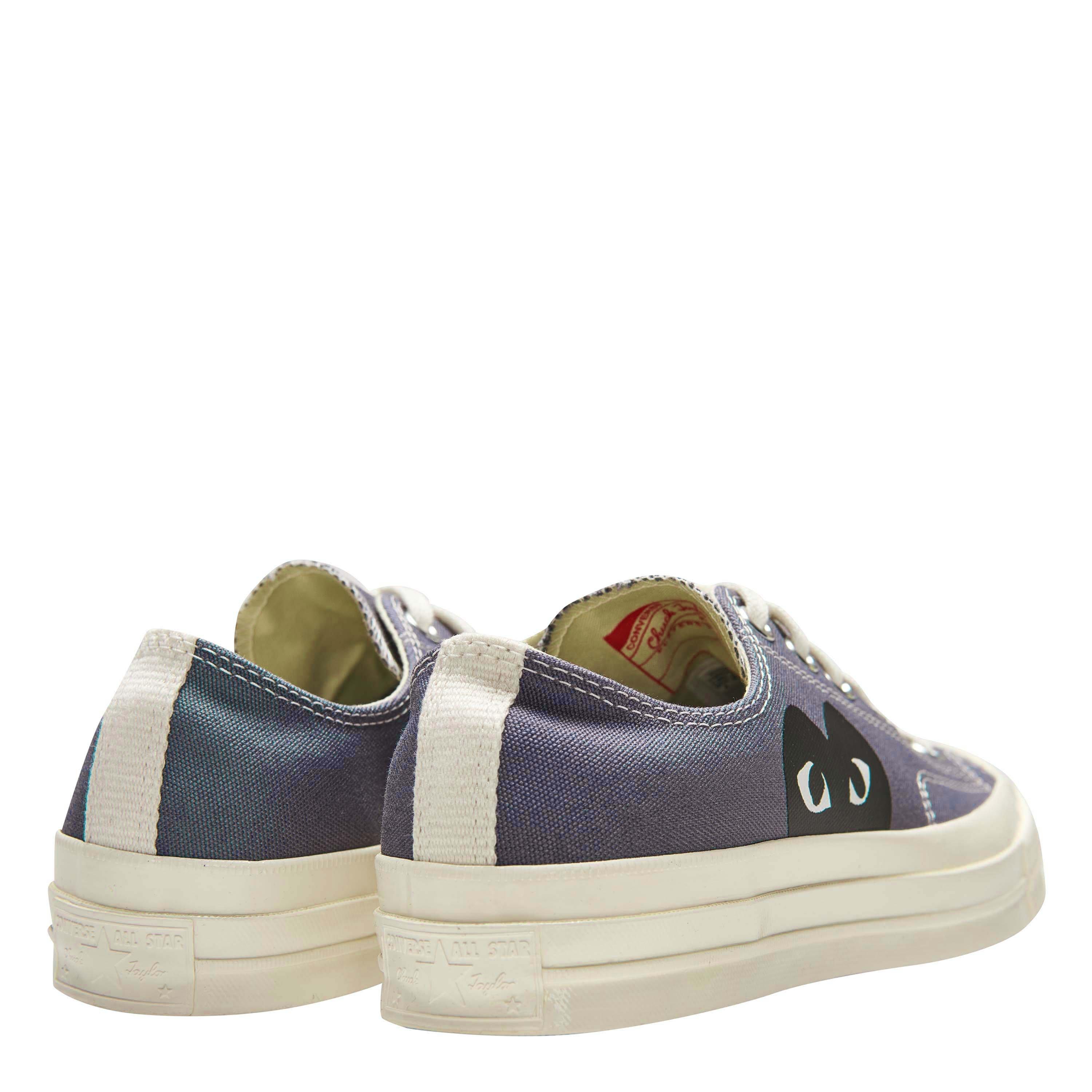 Grey 1 - Comme des Garcons PLAY - X Converse Large Peeping Heart Chuck Taylor 70 Trainers - 6