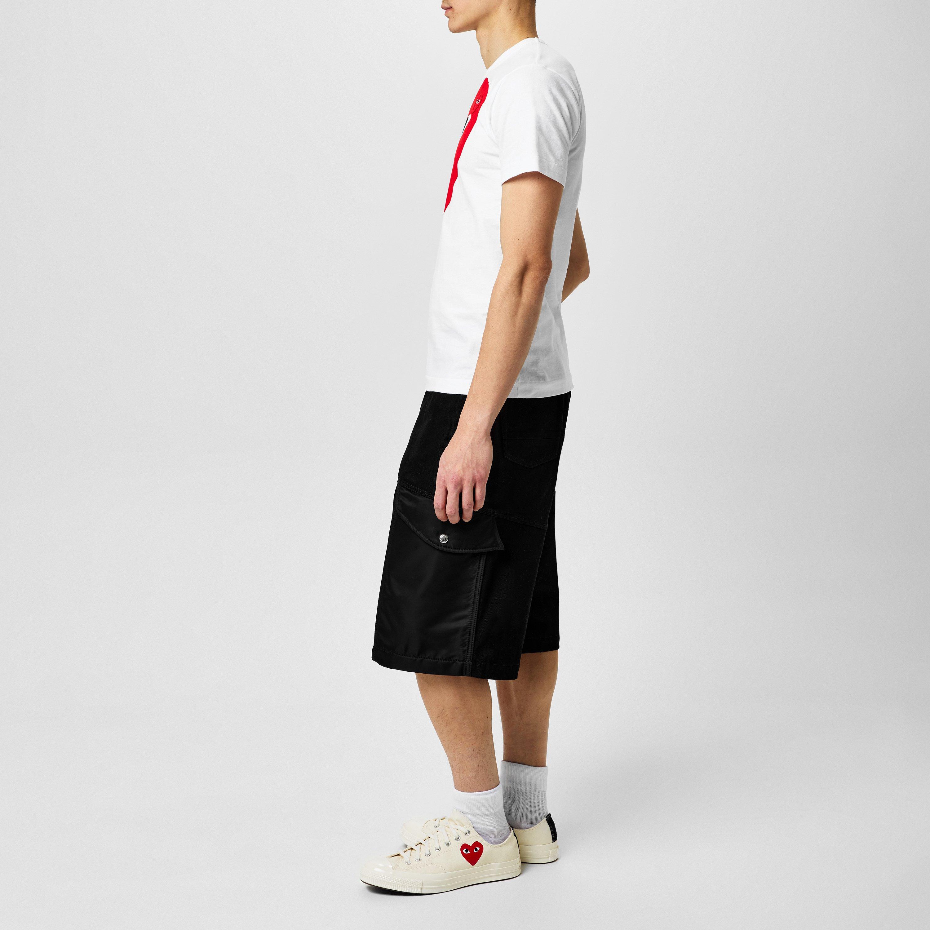 White 2 - Comme des Garcons PLAY - X Converse Large Peeping Heart Chuck Taylor 70 Trainers - 6