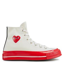 Comme des Garcons PLAY Chuck Logo High Top Trainers