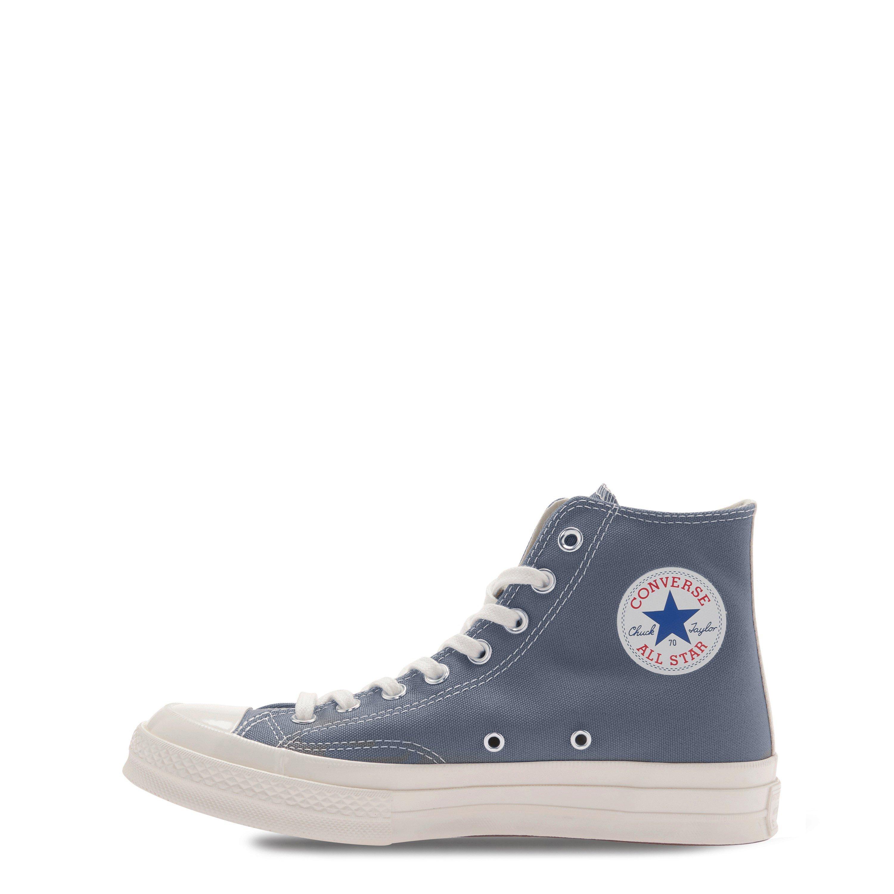 Grey - Comme des Garcons PLAY - Chuck Logo High Top Trainers - 3