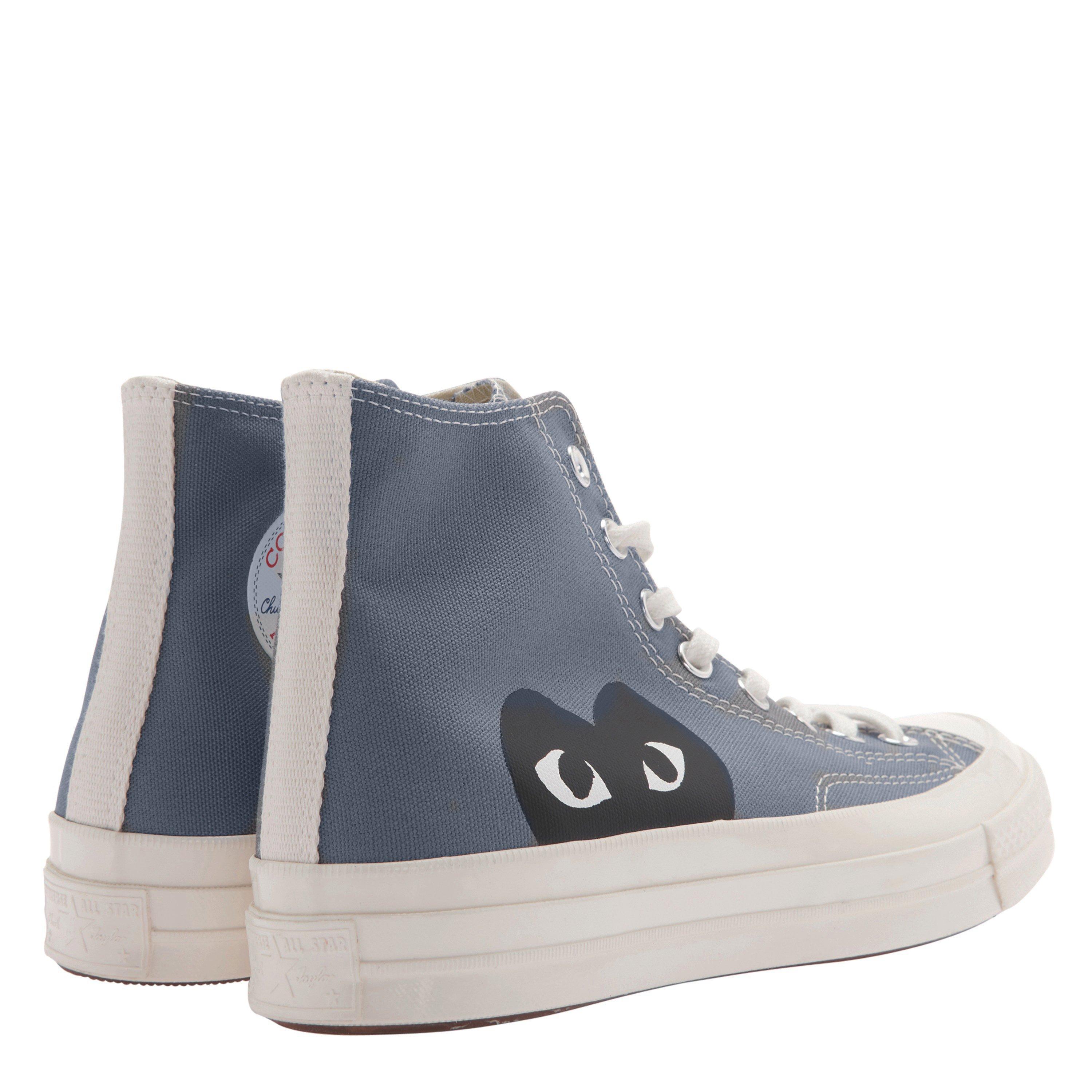 Grey - Comme des Garcons PLAY - Chuck Logo High Top Trainers - 5