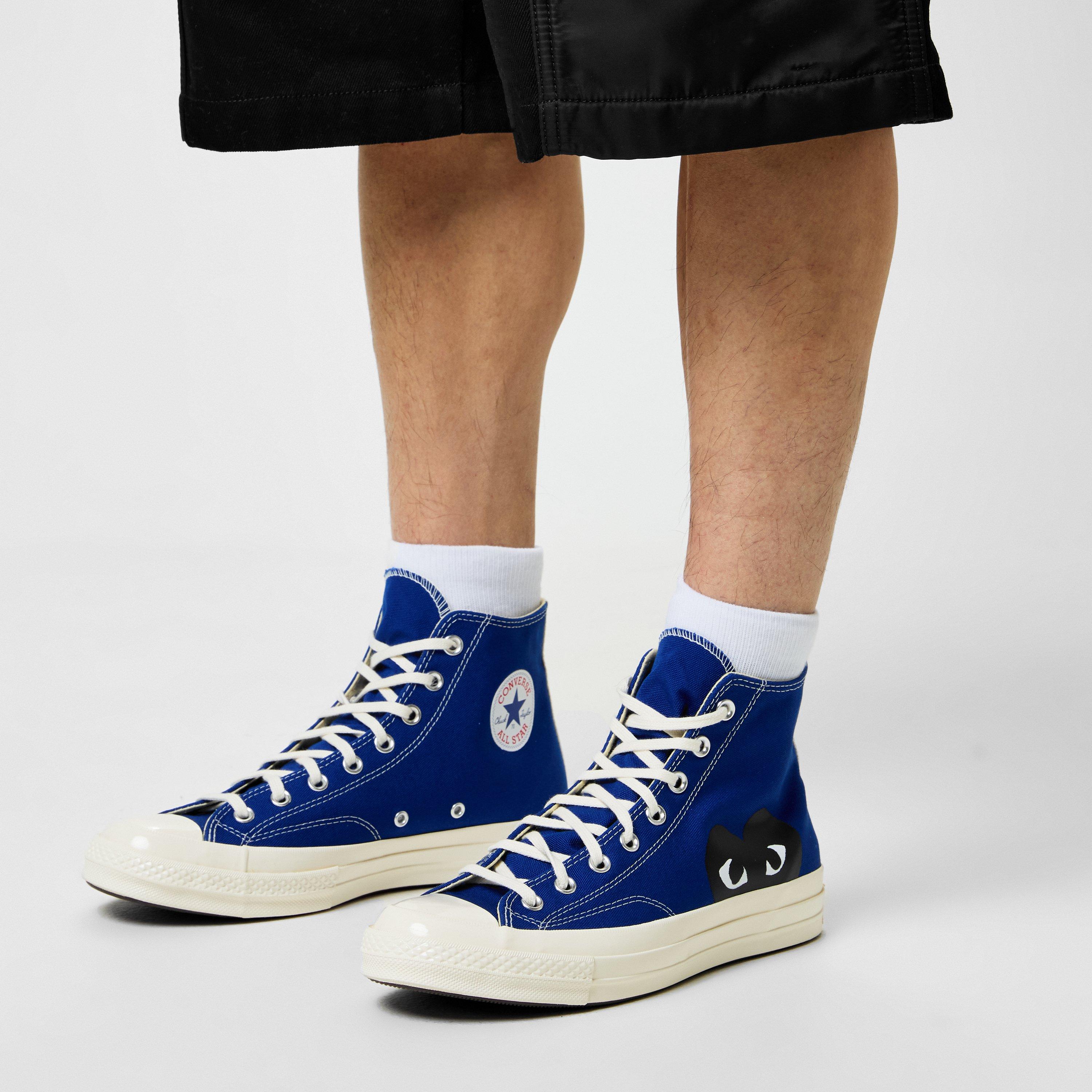 Blue 2 - Comme des Garcons PLAY - Chuck Logo High Top Trainers - 2