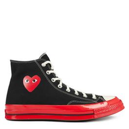 Comme des Garcons PLAY Chuck Logo High Top Trainers