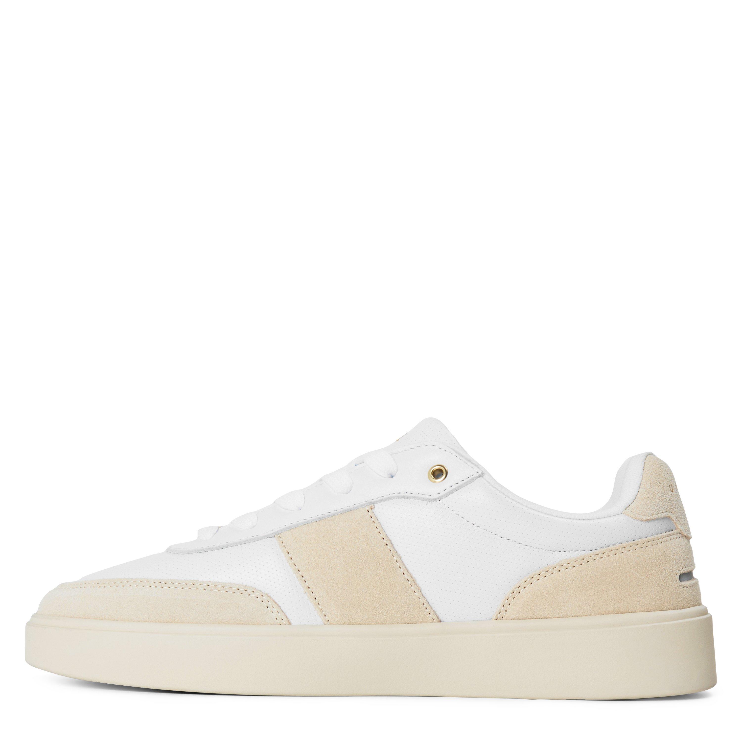 White/Tpe/Gld - Unseen Footwear - Men's Halket Low-Top Trainers - 2