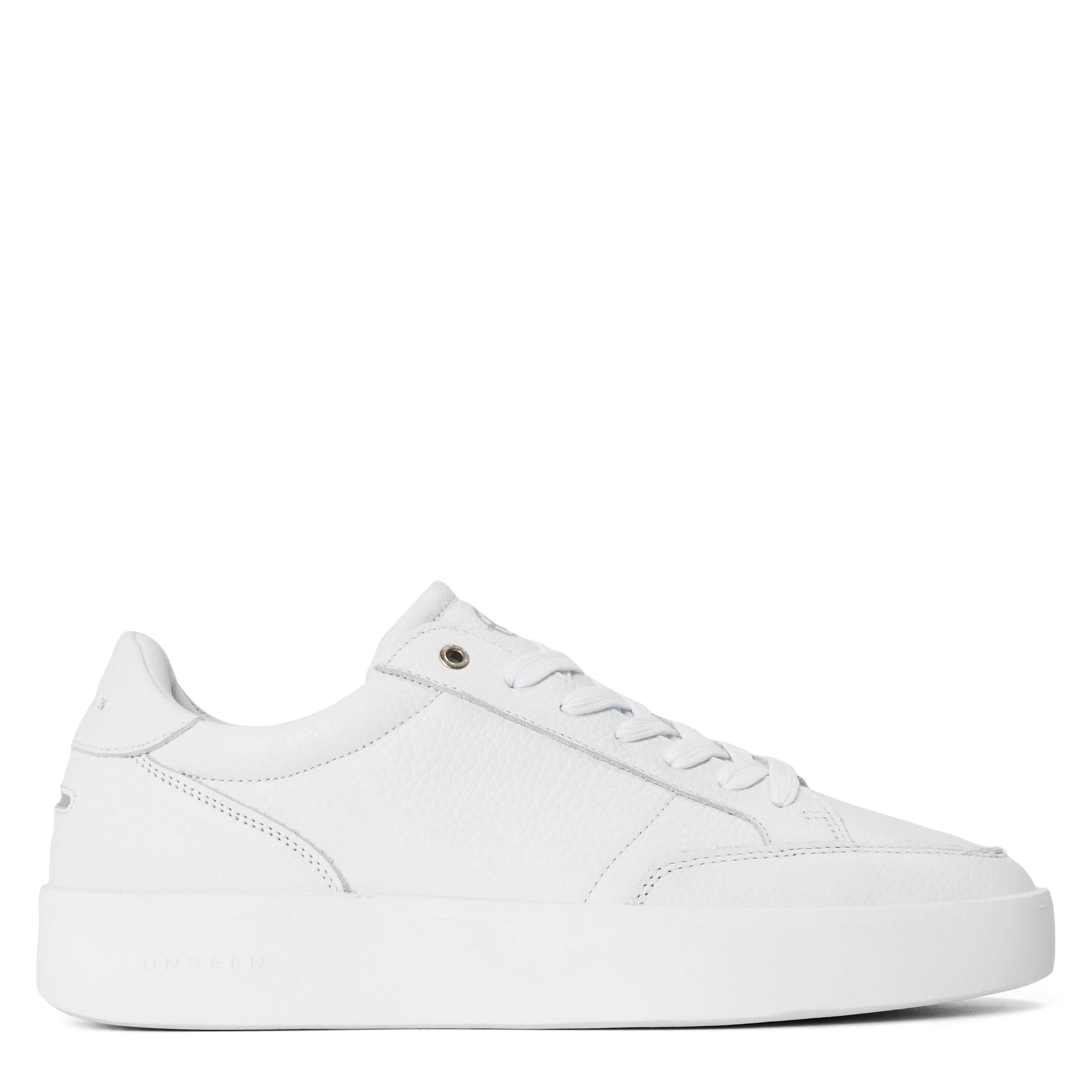 Tumbled White - Unseen Footwear - Men's Helier Tum Low-Top Trainers - 1