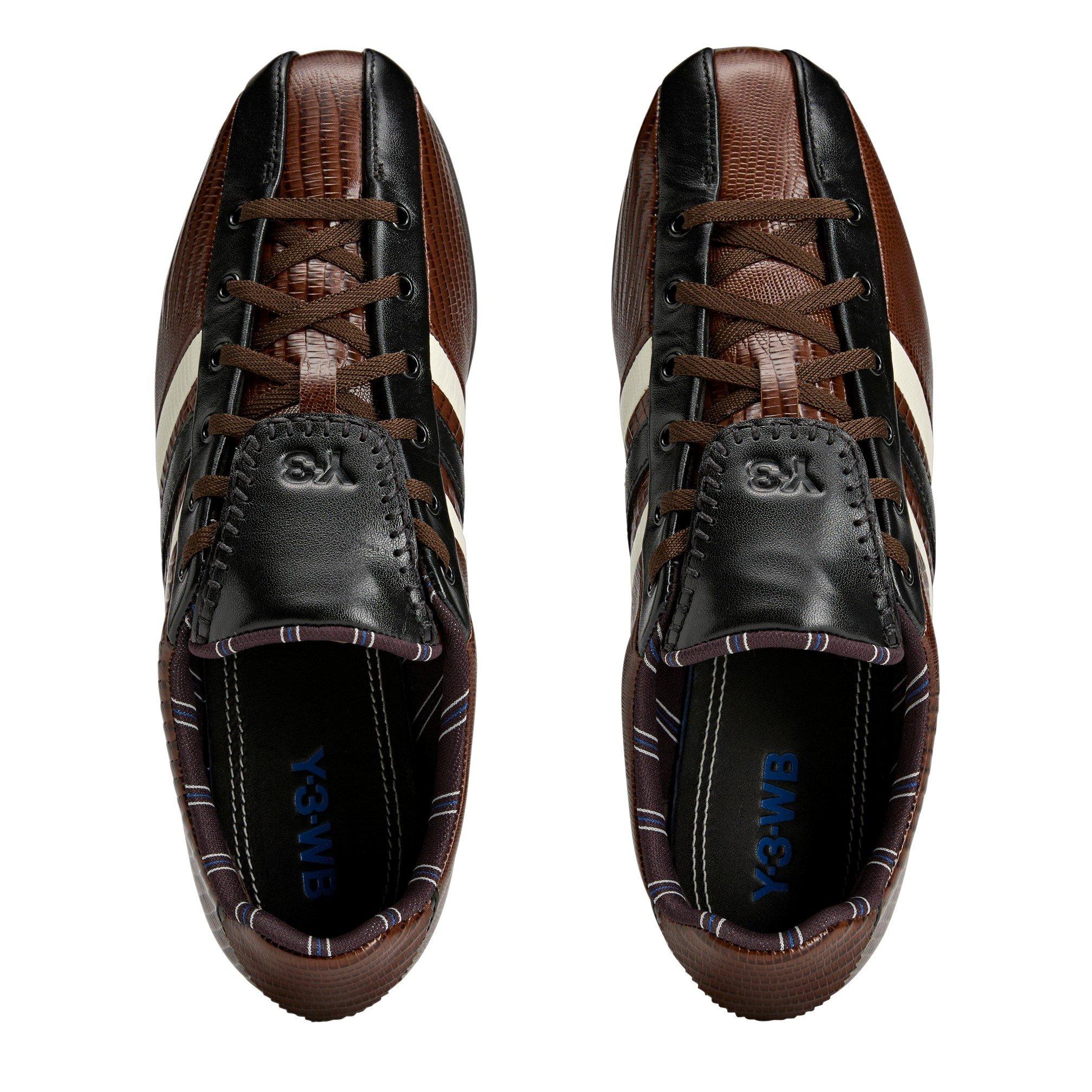 Wht/Brwn/Blue - adidas Originals - Mens Wales Bonner Y3 The Field Lizzard Low-Top Trainers - 5