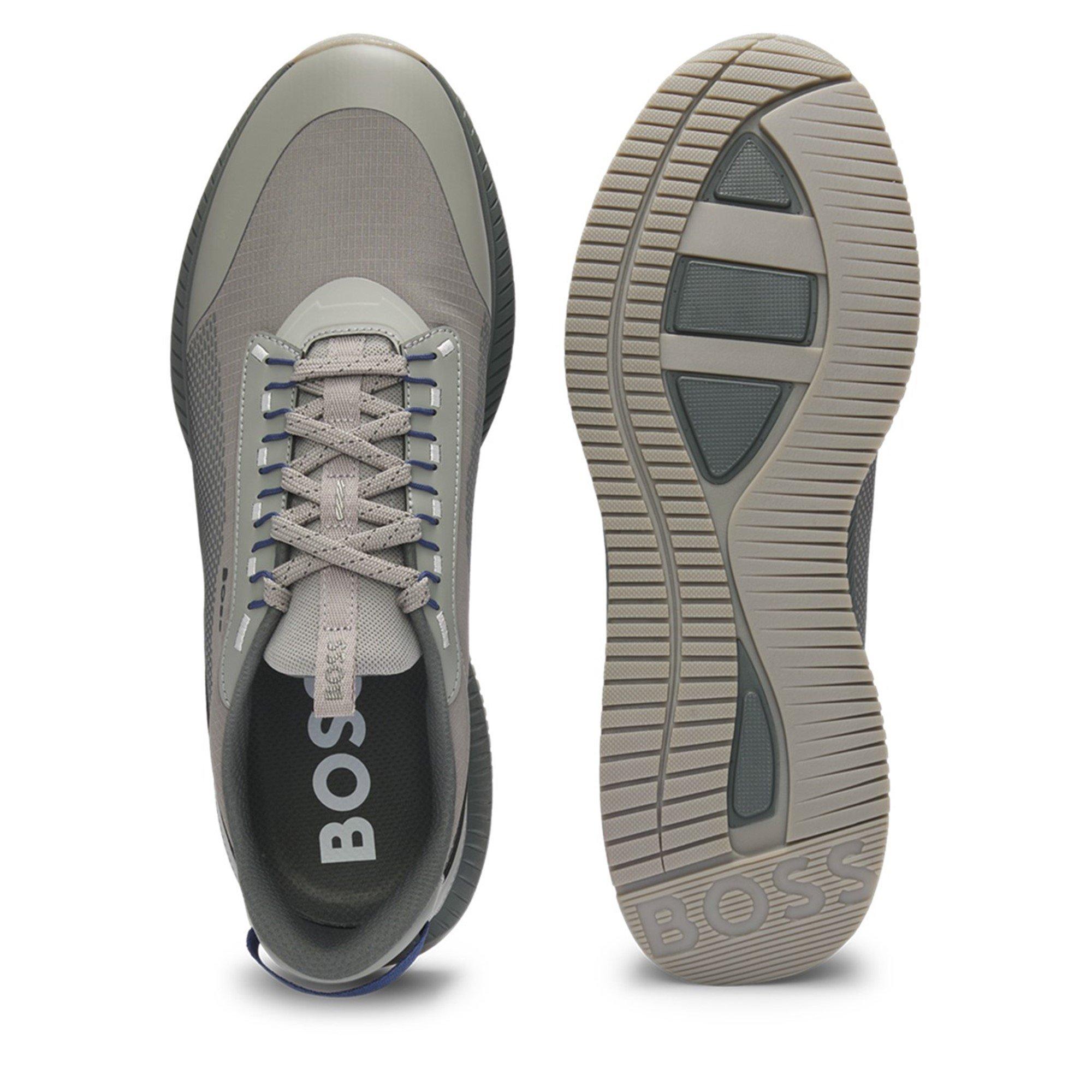 Open Grey - Boss - Men's TTNM EVO Trainers, Ribbed Outsole - 5