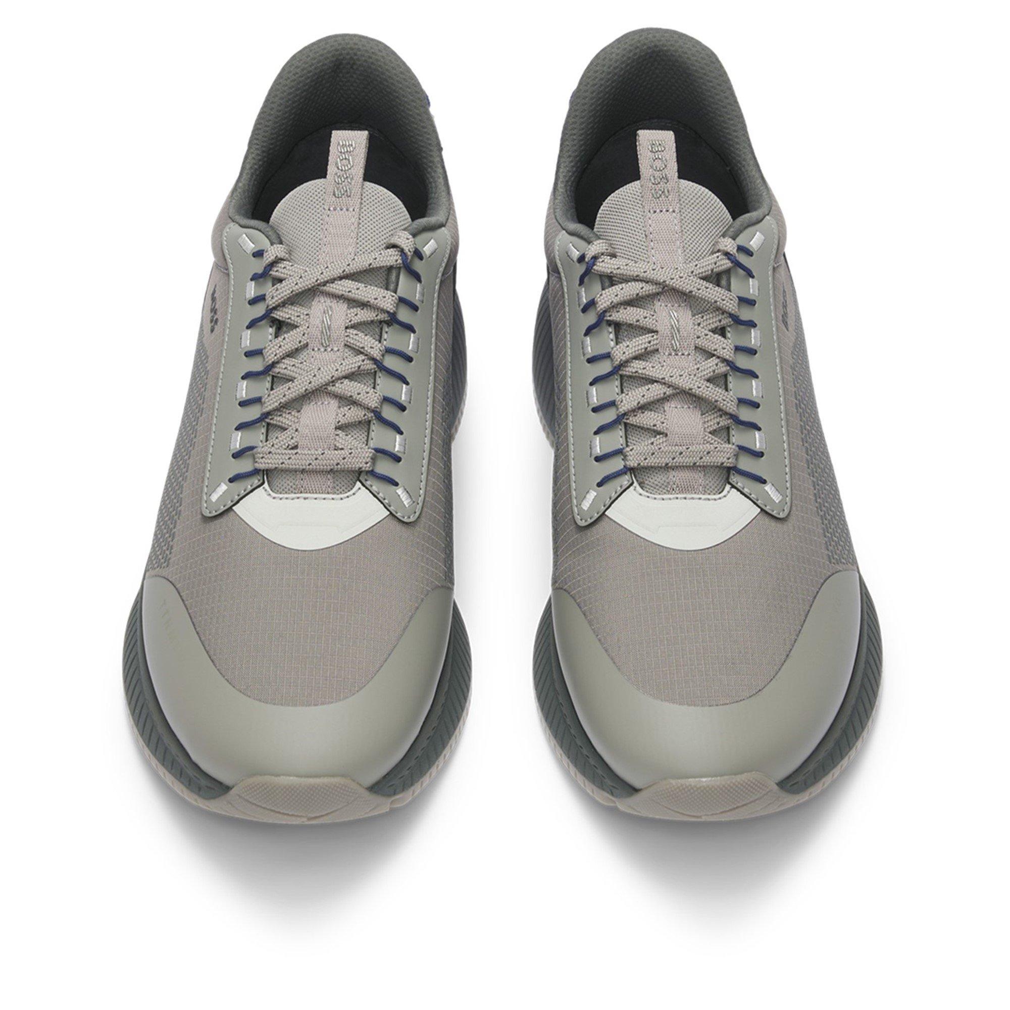 Open Grey - Boss - Men's TTNM EVO Trainers, Ribbed Outsole - 10