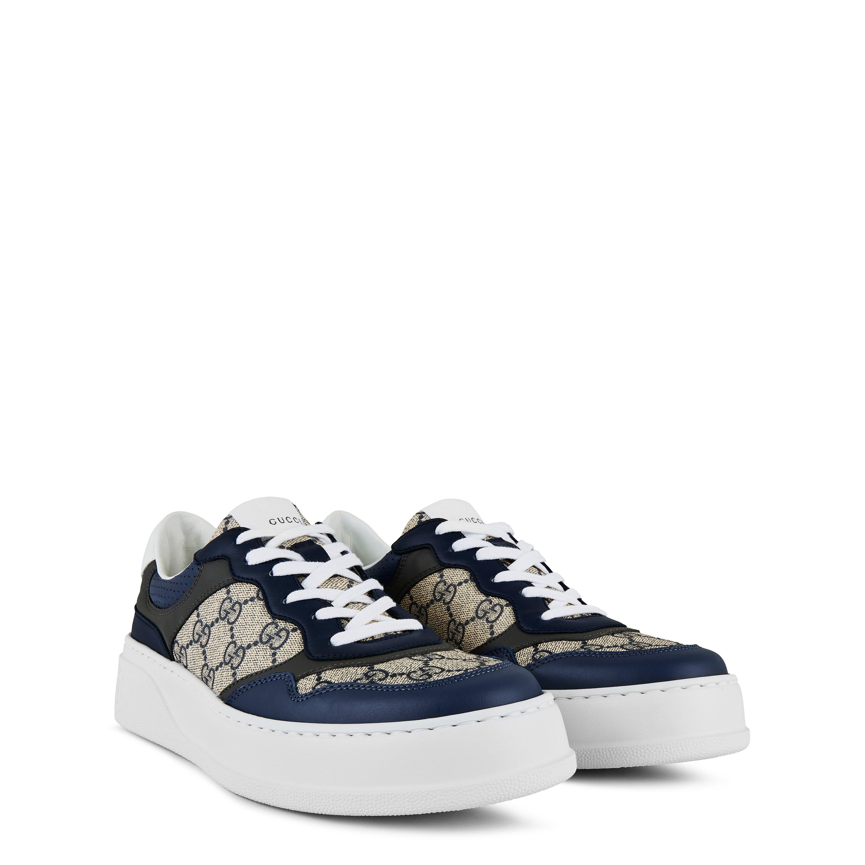 Blue/GG - Gucci - Men's Motif Chunky Trainers - 4