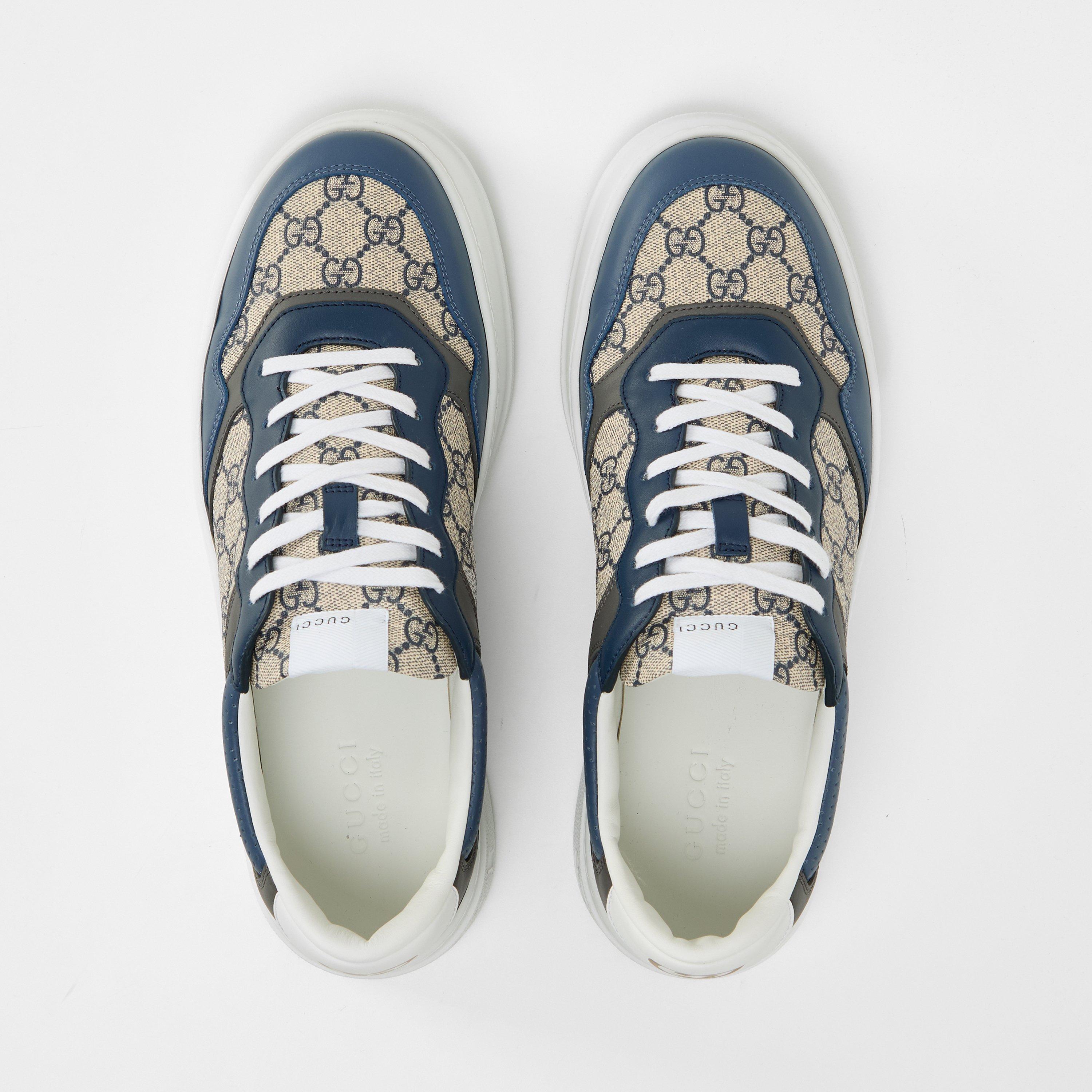 Blue/GG - Gucci - Men's Motif Chunky Trainers - 6