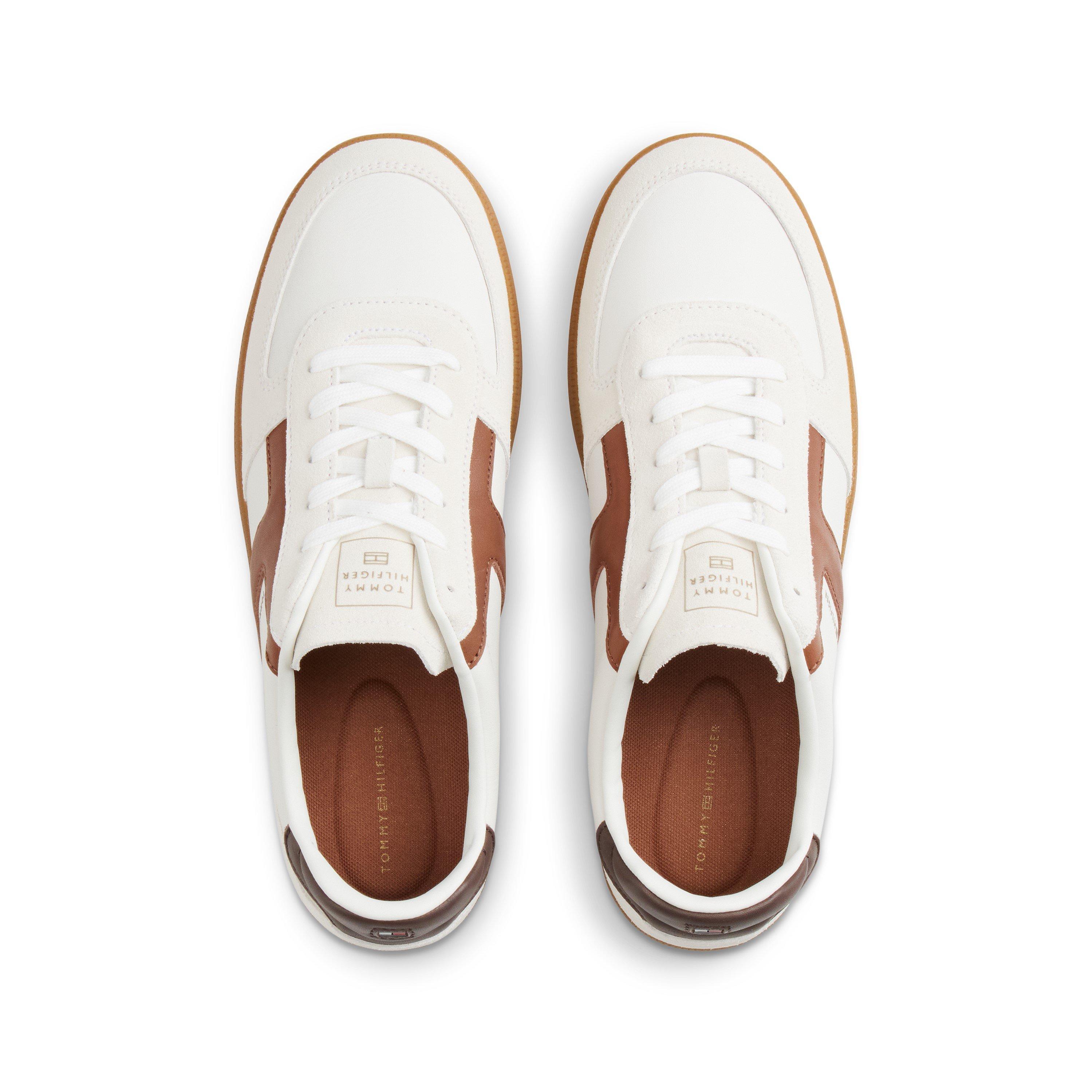 Ecru - Tommy Hilfiger - Men's Tribeca Suede Low-Top Trainers - 4