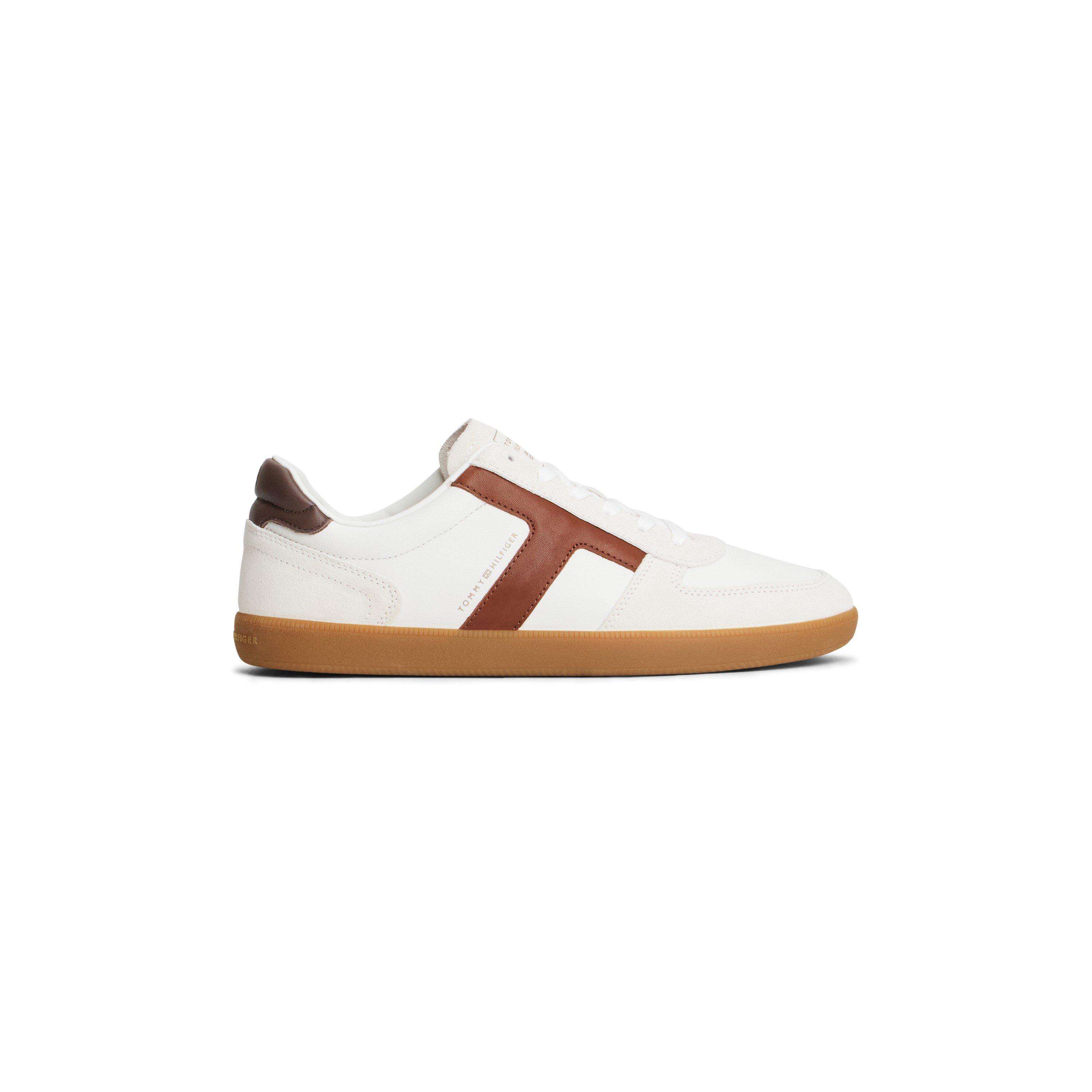 Ecru - Tommy Hilfiger - Men's Tribeca Suede Low-Top Trainers - 6