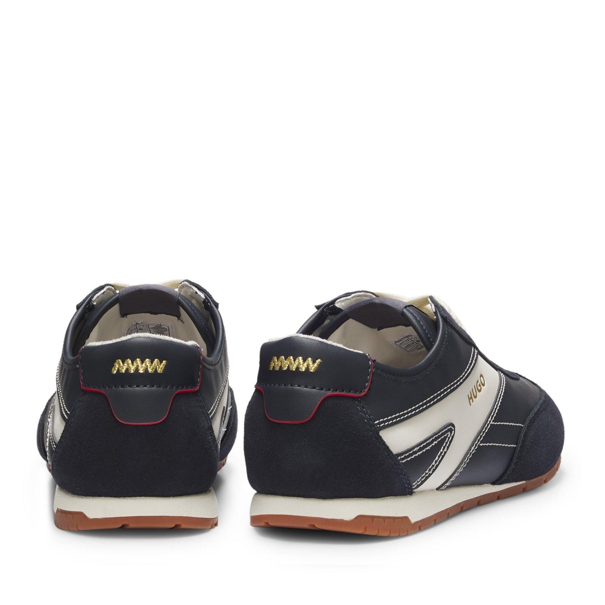 Open Blue 461 - Hugo - Mens HUGO Retro Runner Trainers with Logo Detail (Lytton) - 3