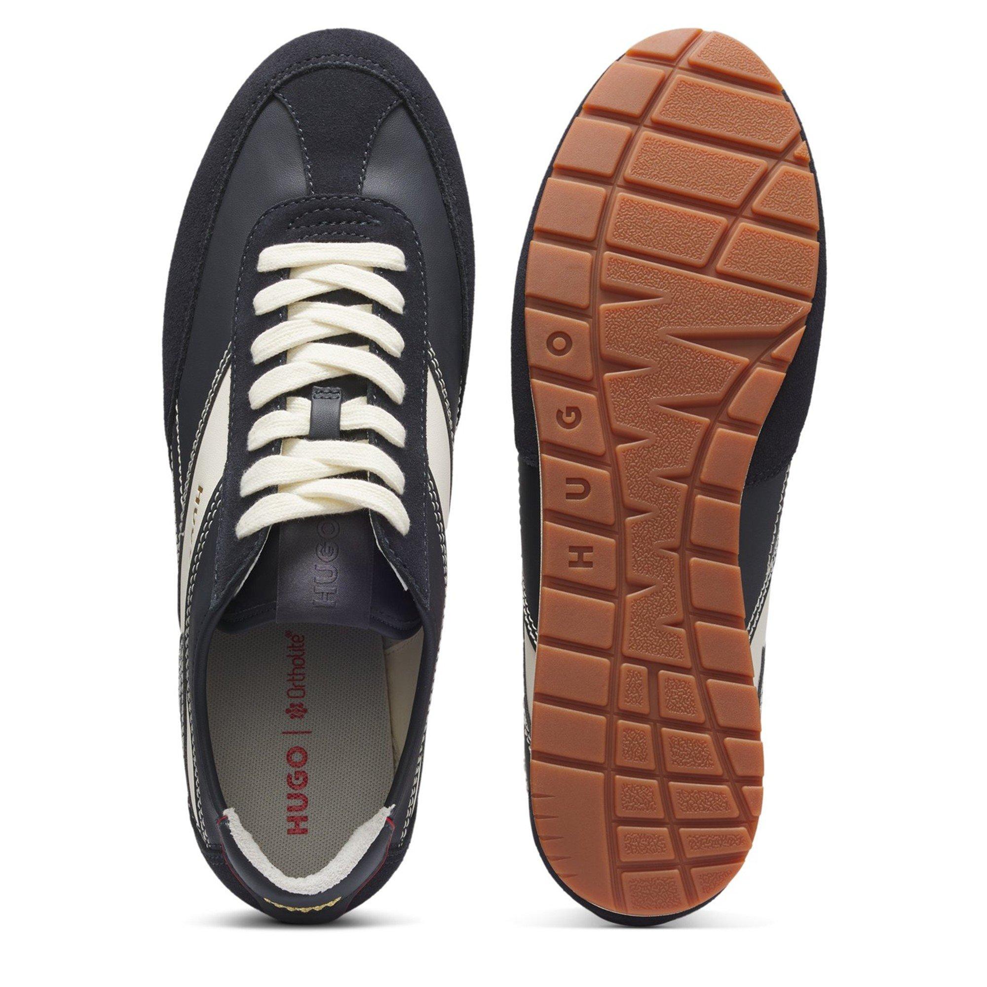Open Blue 461 - Hugo - Mens HUGO Retro Runner Trainers with Logo Detail (Lytton) - 4