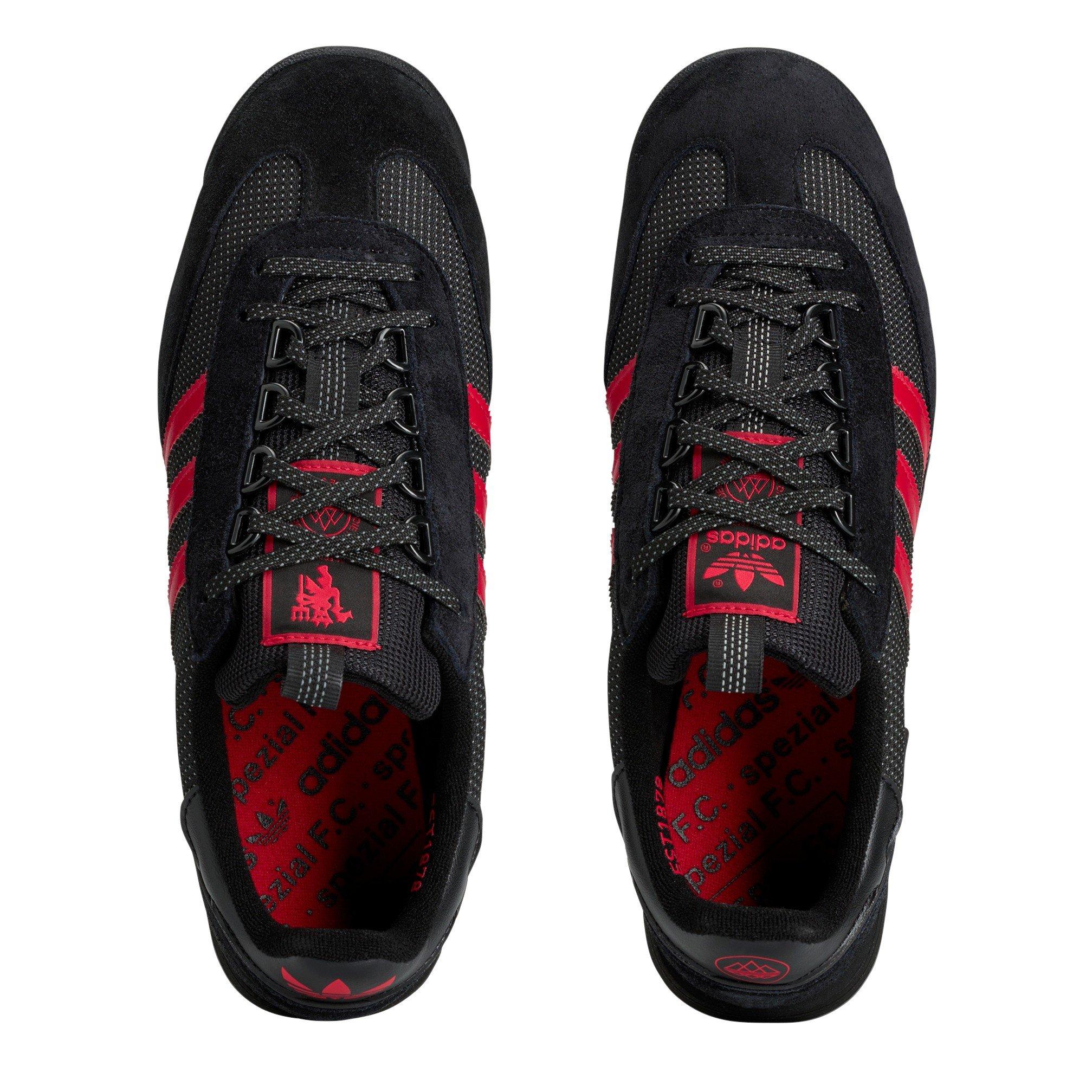 Black/Red - adidas - Men's Spezial F.C. Low-Top Trainers - 4