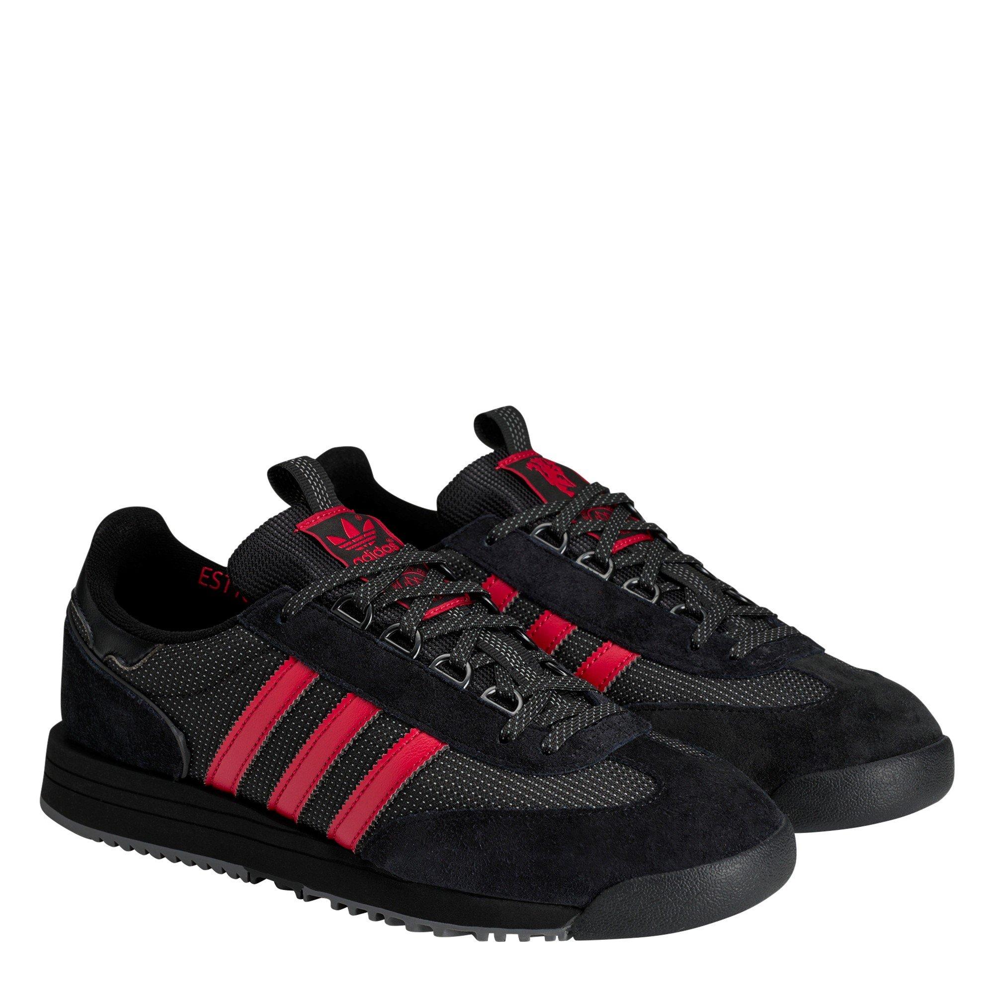 Black/Red - adidas - Men's Spezial F.C. Low-Top Trainers - 5